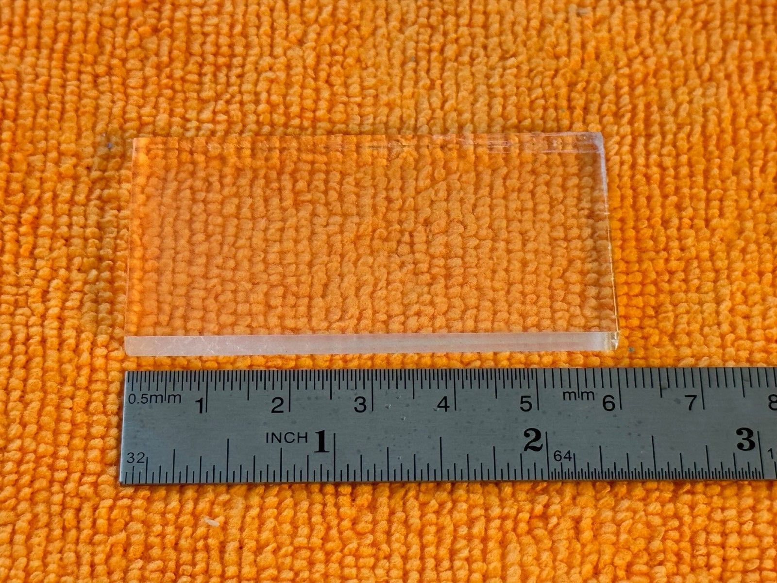 Bicron BC412 Scintillator Block 60mm x 30mm x 5mm for Radiation Detection