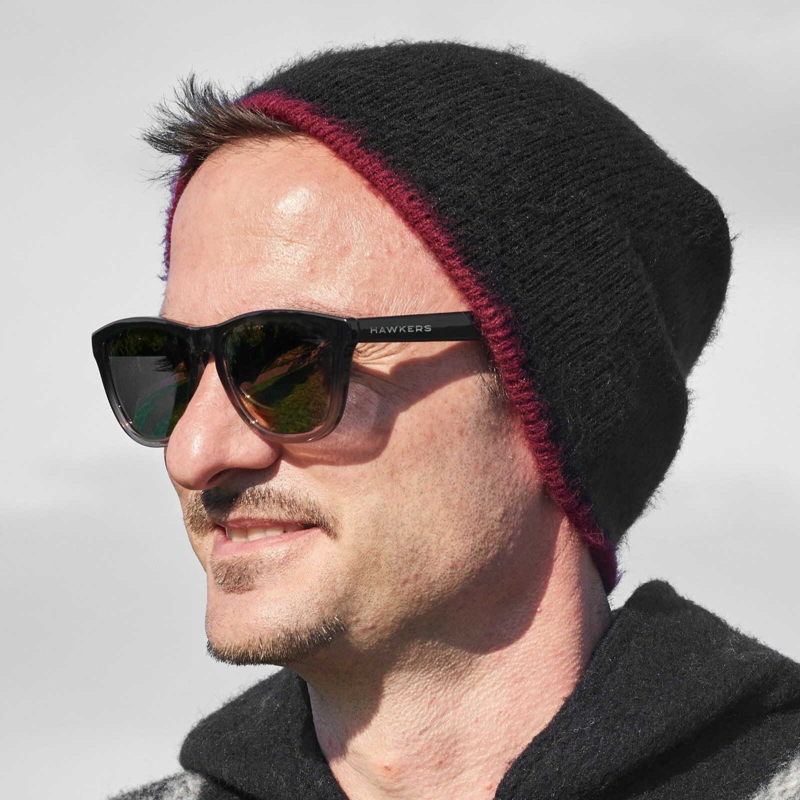 ALPACA WOOL BEANIES brushed reversible colorful unisex Handmade in Ecuador