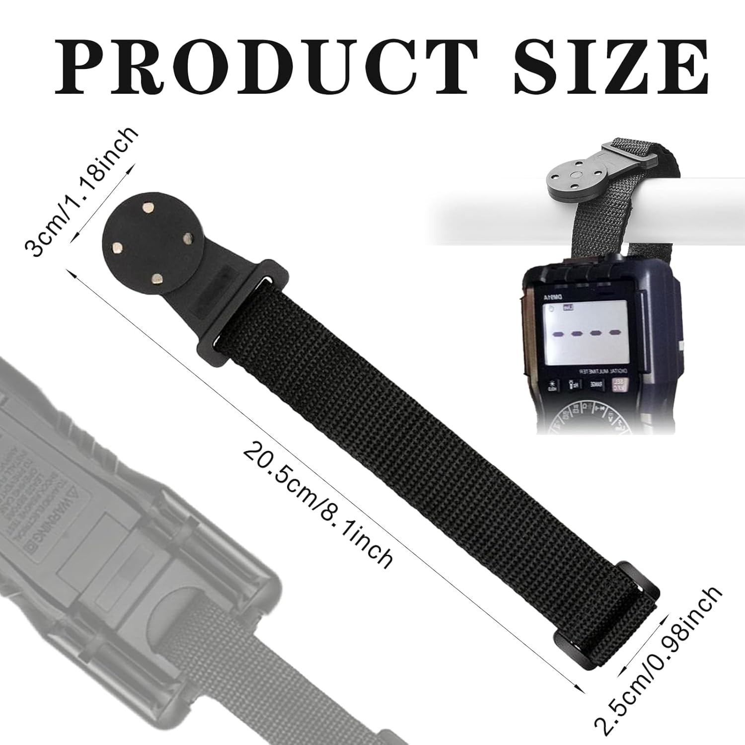 Magnetic Hanger Strap Kit For Fluke Multimeter Strong Clip Magnet Hanging Loop