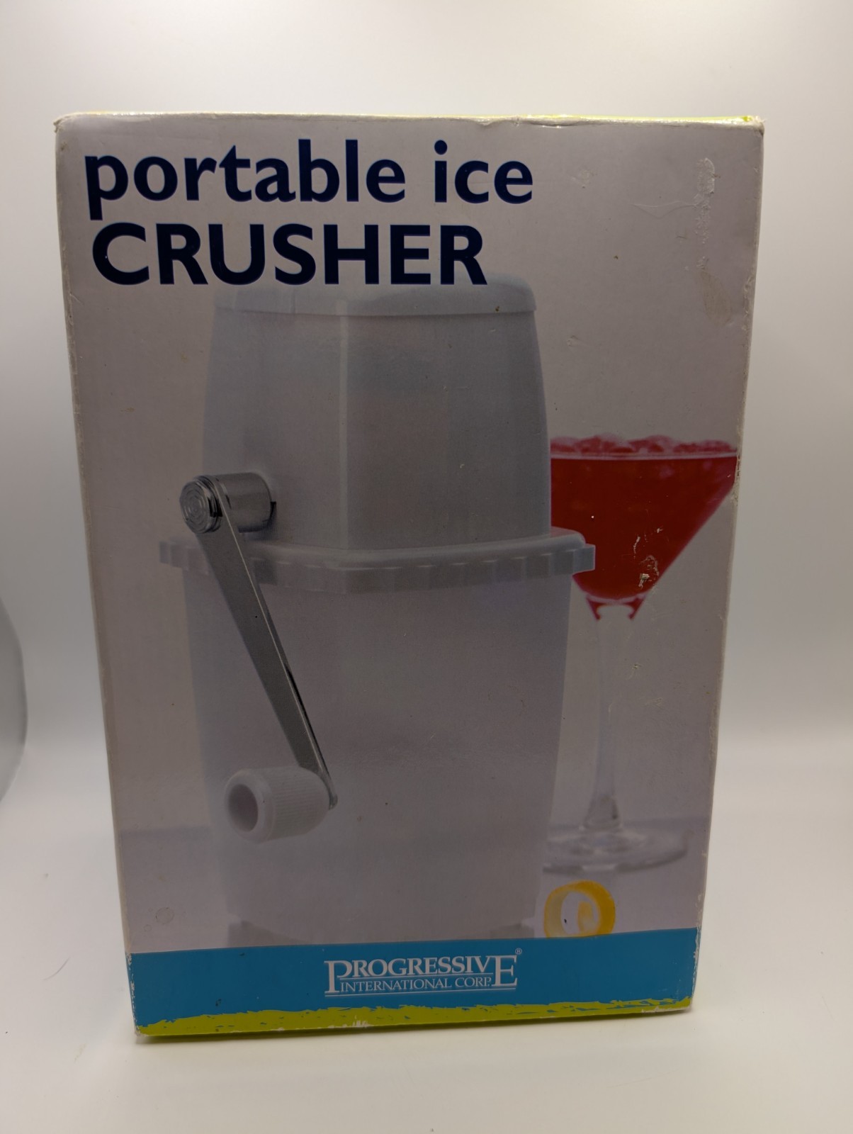 Portable Ice Crusher Manual Hand Crank Progressive PPIC-2 Bar Drink Maker