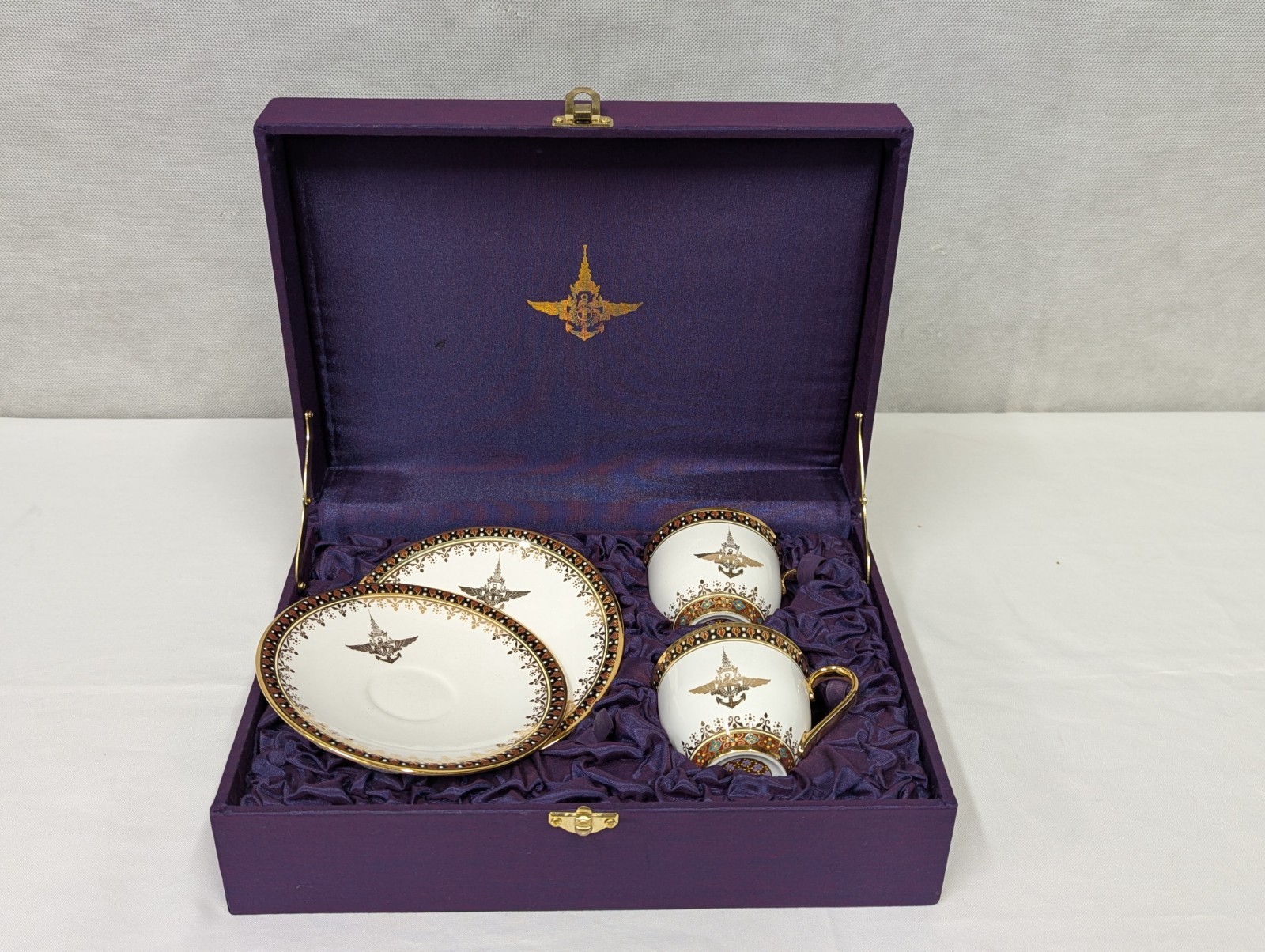 Thailand Ministry of Defence Cup and Saucer Set Geniune Military Diplomatic Gift