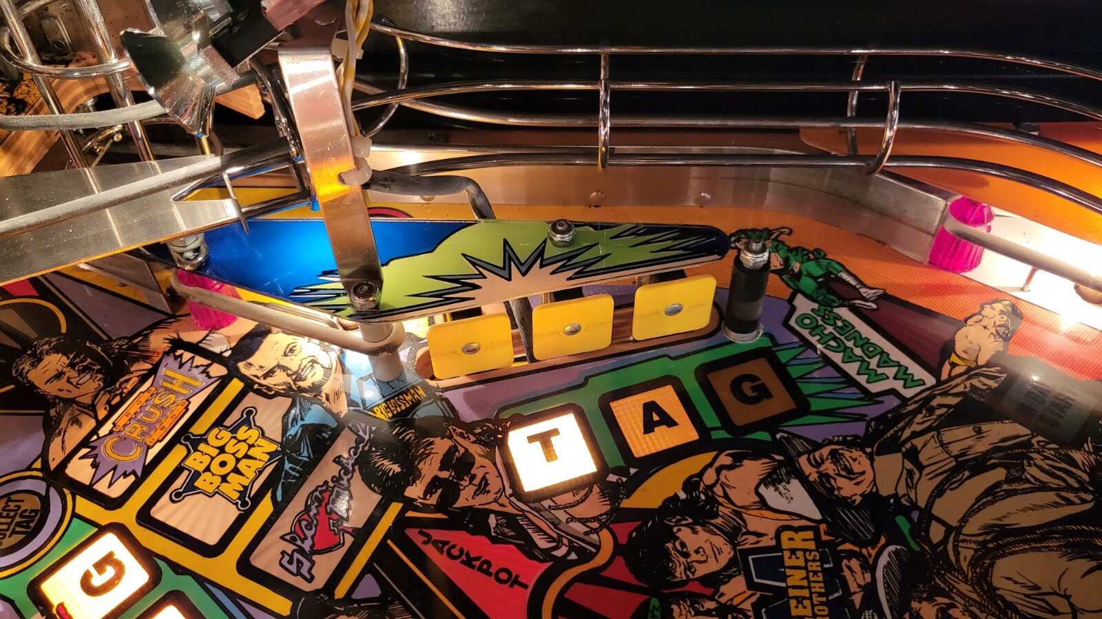 WWF / WWE ROYAL RUMBLE PINBALL MACHINE (NICE!) - DATA EAST