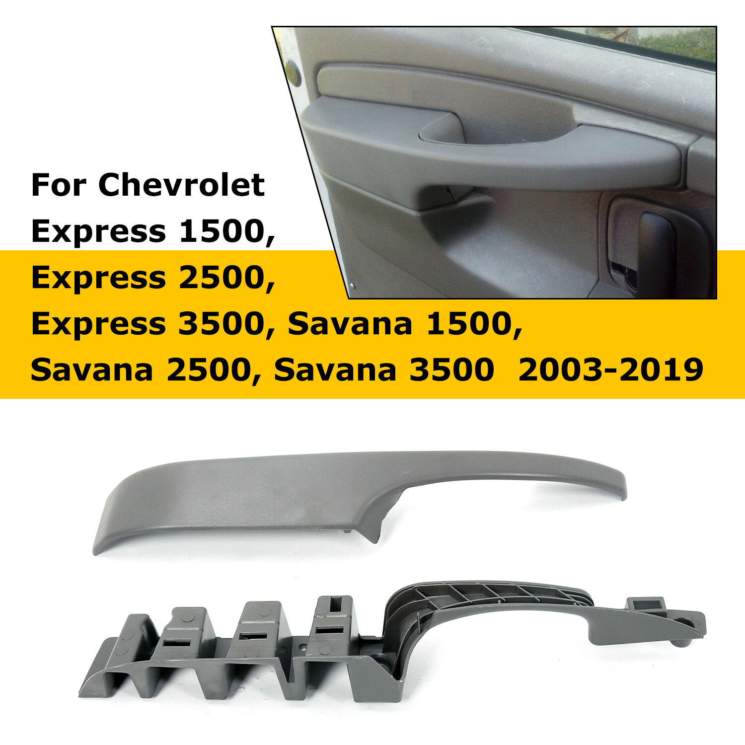 For 03-19 Chevy Express Van Savana Interior Door Handle Pull Armrest Left Driver