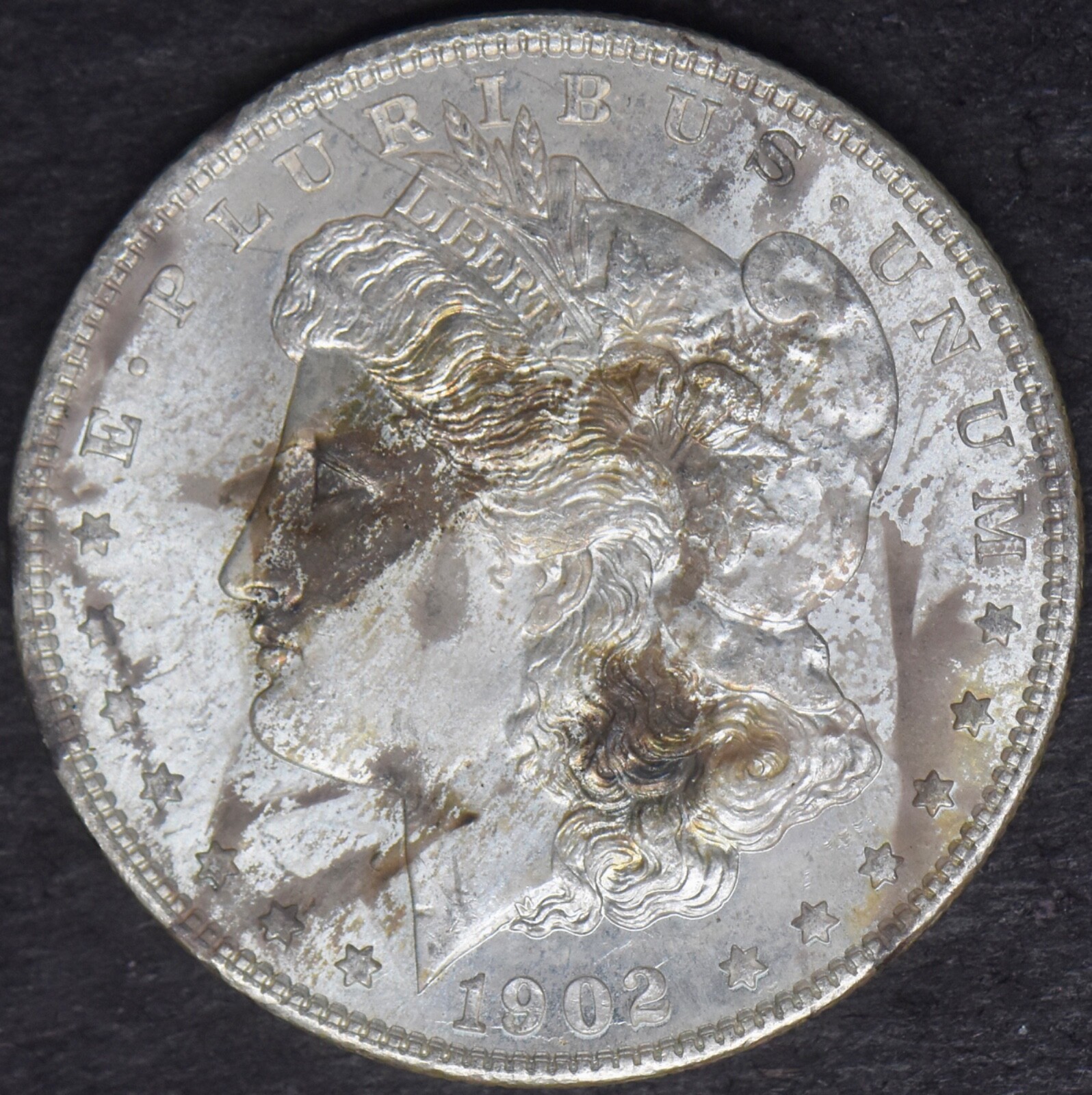 1902-O Morgan Silver Dollar Toned - ✪COINGIANTS✪