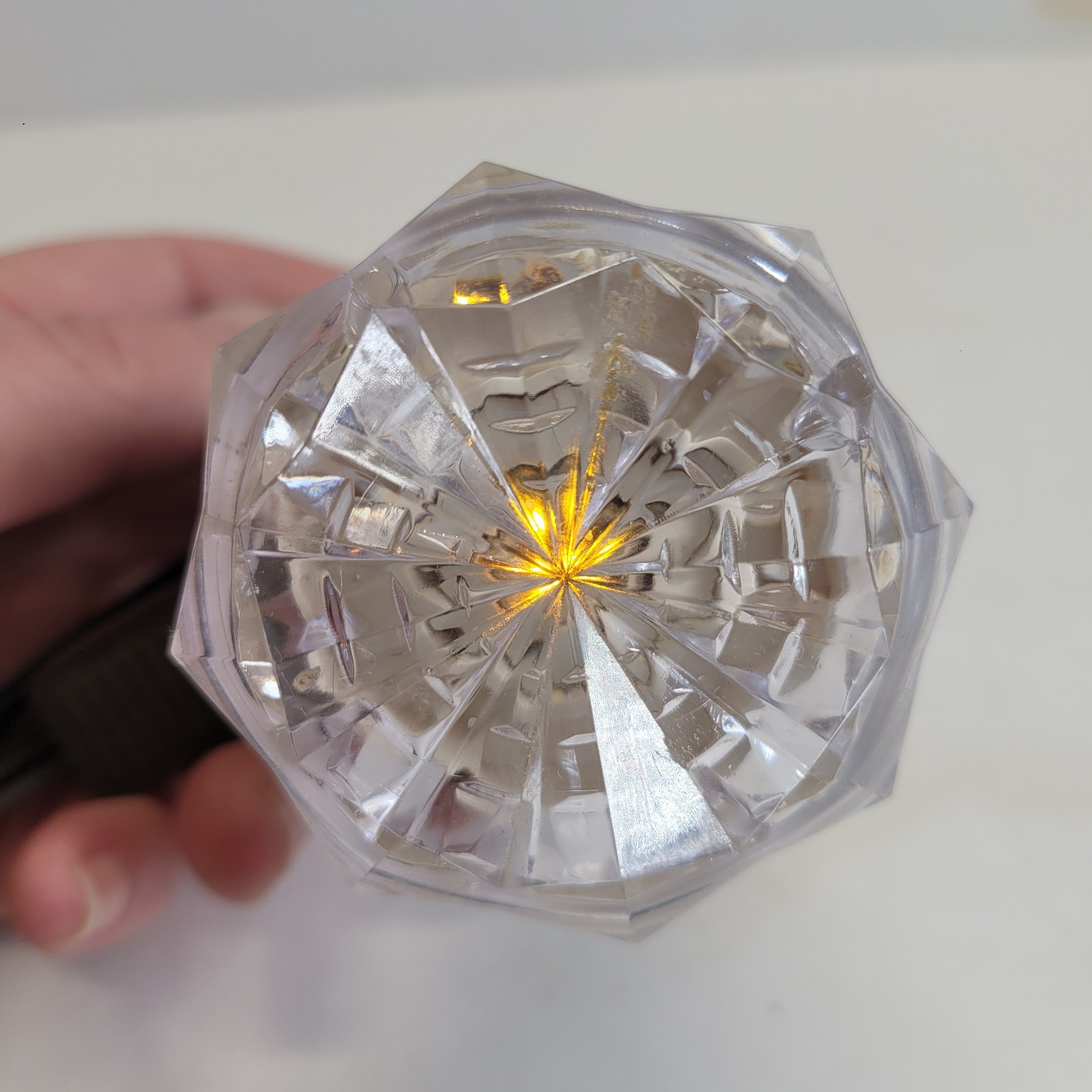 GE Snowflake Shape Night Light Clear w Wall Plug In General Electric