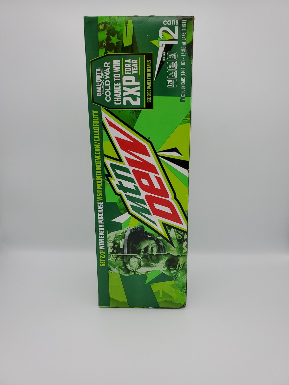 2020 EMPTY Mtn Dew Can Call of Duty Black Ops Cold War 12 pack BOX DIY Display