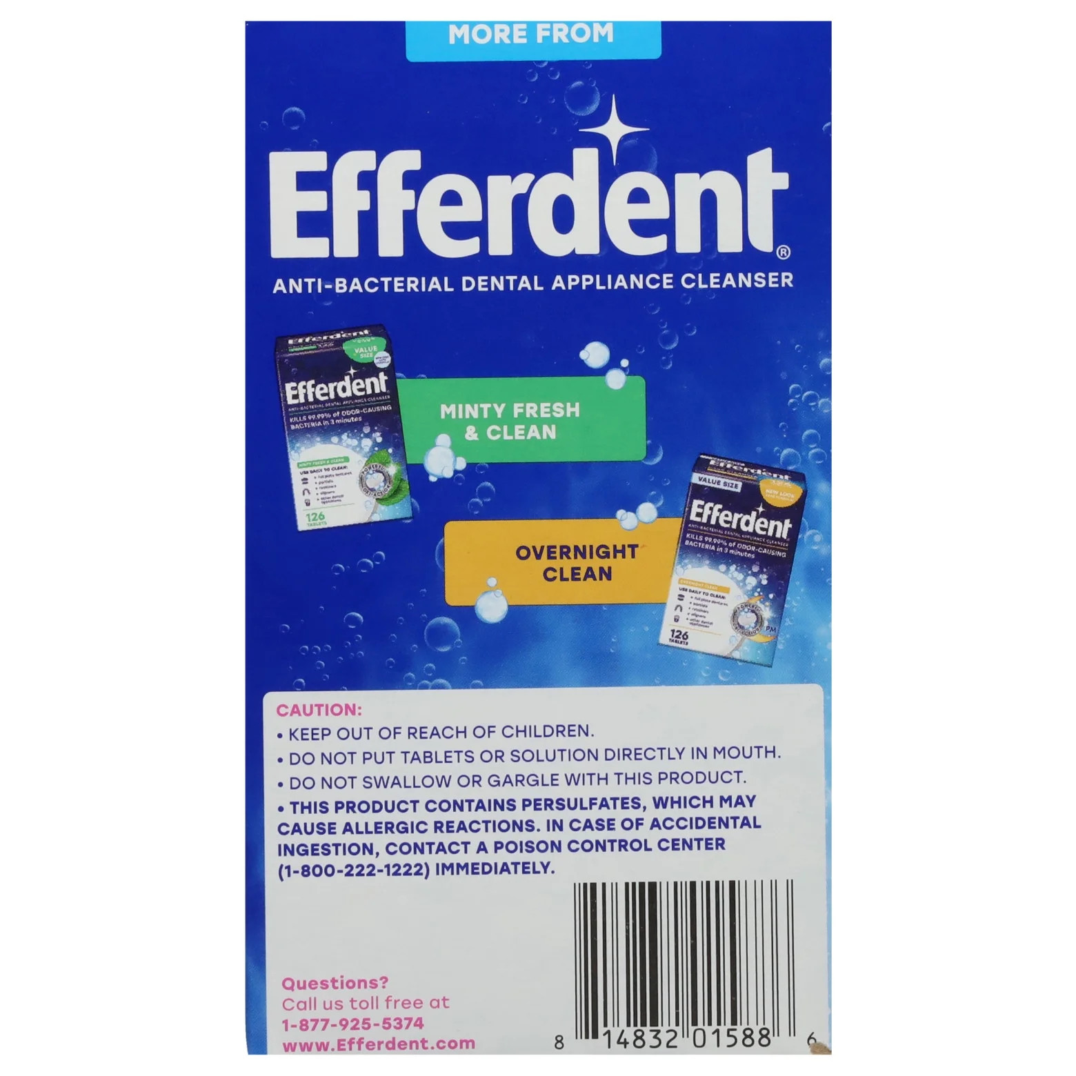 Retainer & Denture Cleaner Tablets, Complete Clean, 126 Count