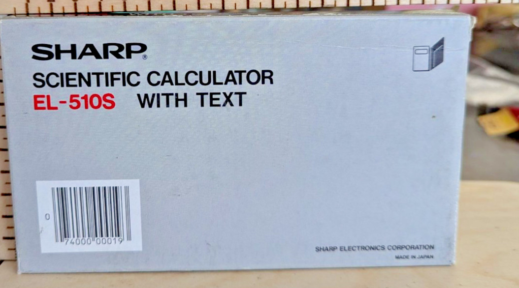 Sharp EL-510S Scientific Calculator 8-Digit Solar Thin With Text Comprehensive A