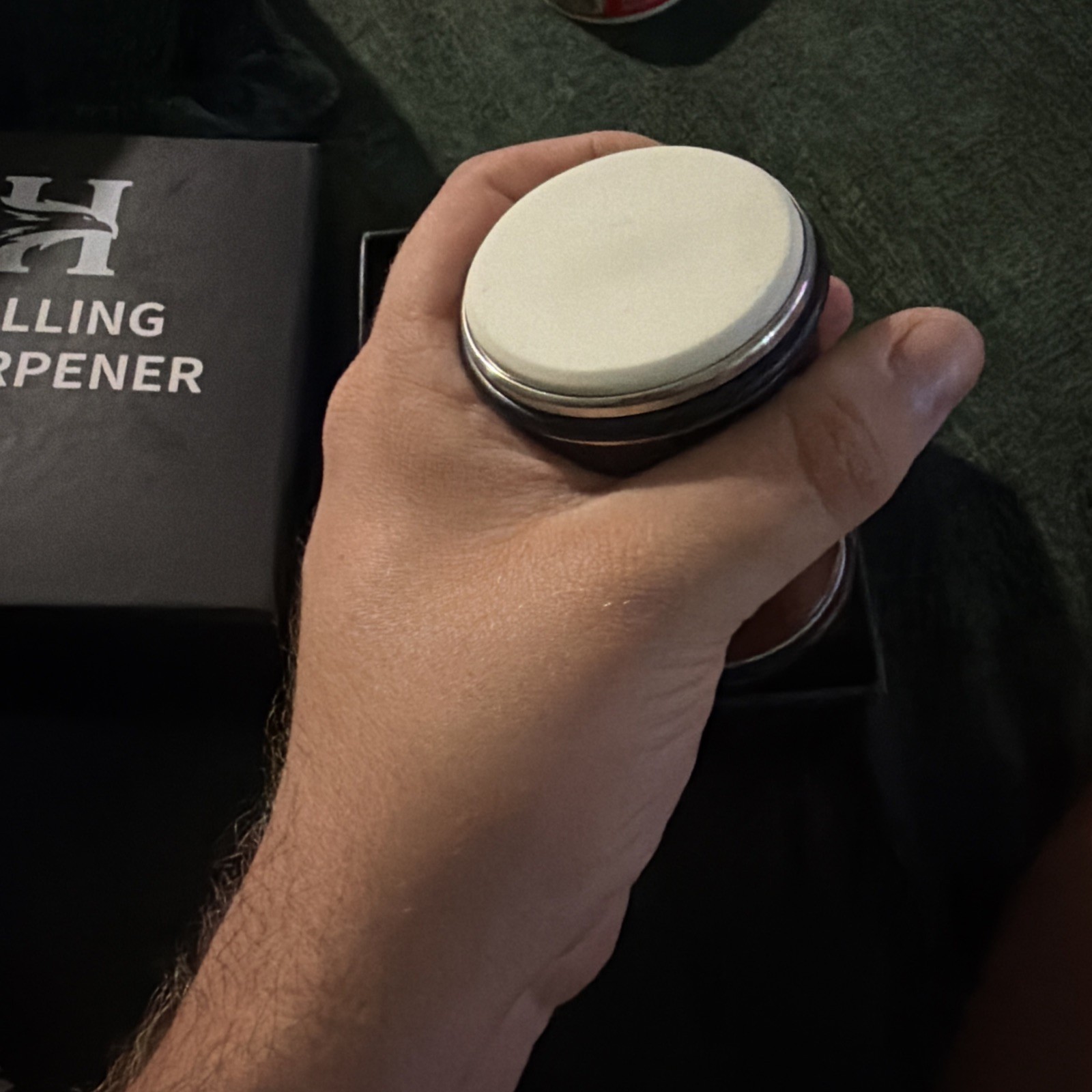 Rolling Knife Sharpener Kit Magnetic 15° & 20° Angle Guides Diamond Ceramic Disc