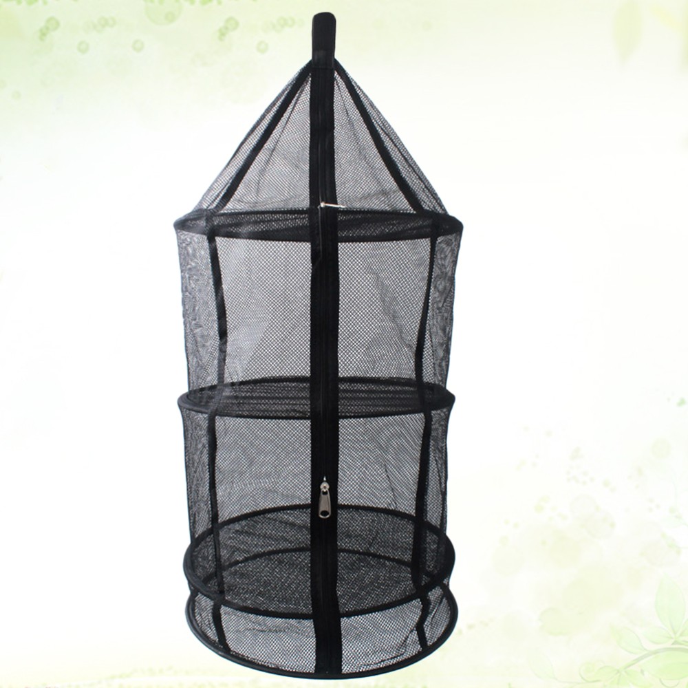 Four Layer Folding Mesh Drying Net Outdoor Circular Hanging Dryer with Zippers