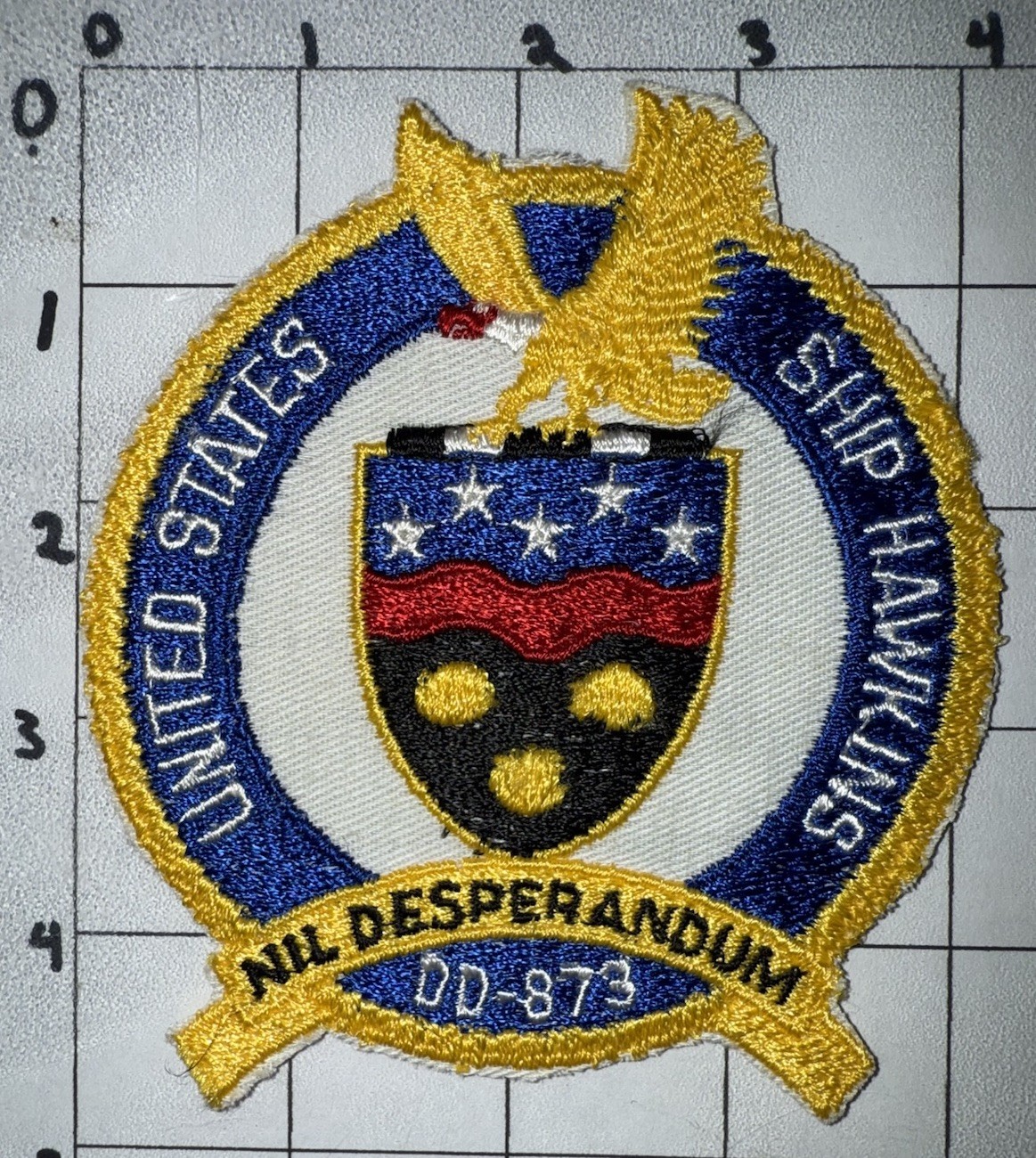 1970s - 1980s USN USS Hawkins DD-873 Patch (23)