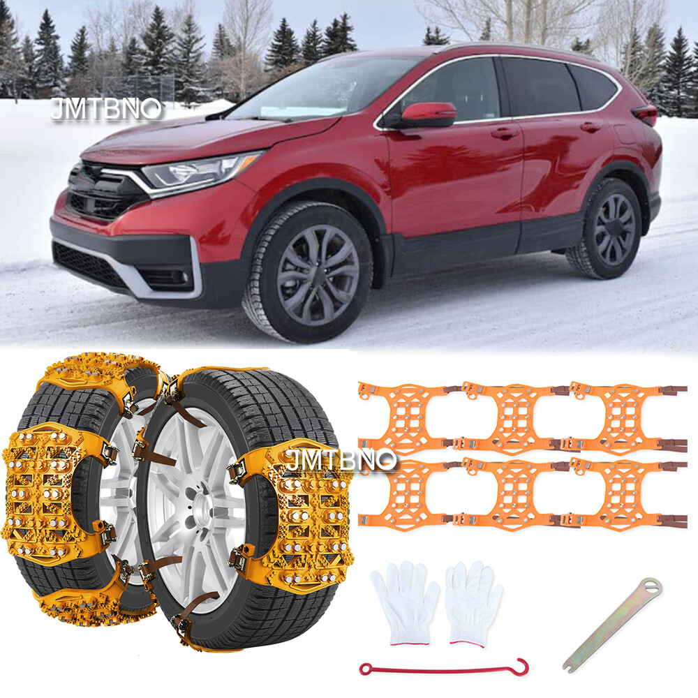 6 Snow Chains Car Anti Slip Tire Chain Adjustable Anti-Skid for Honda CR-V HR-V