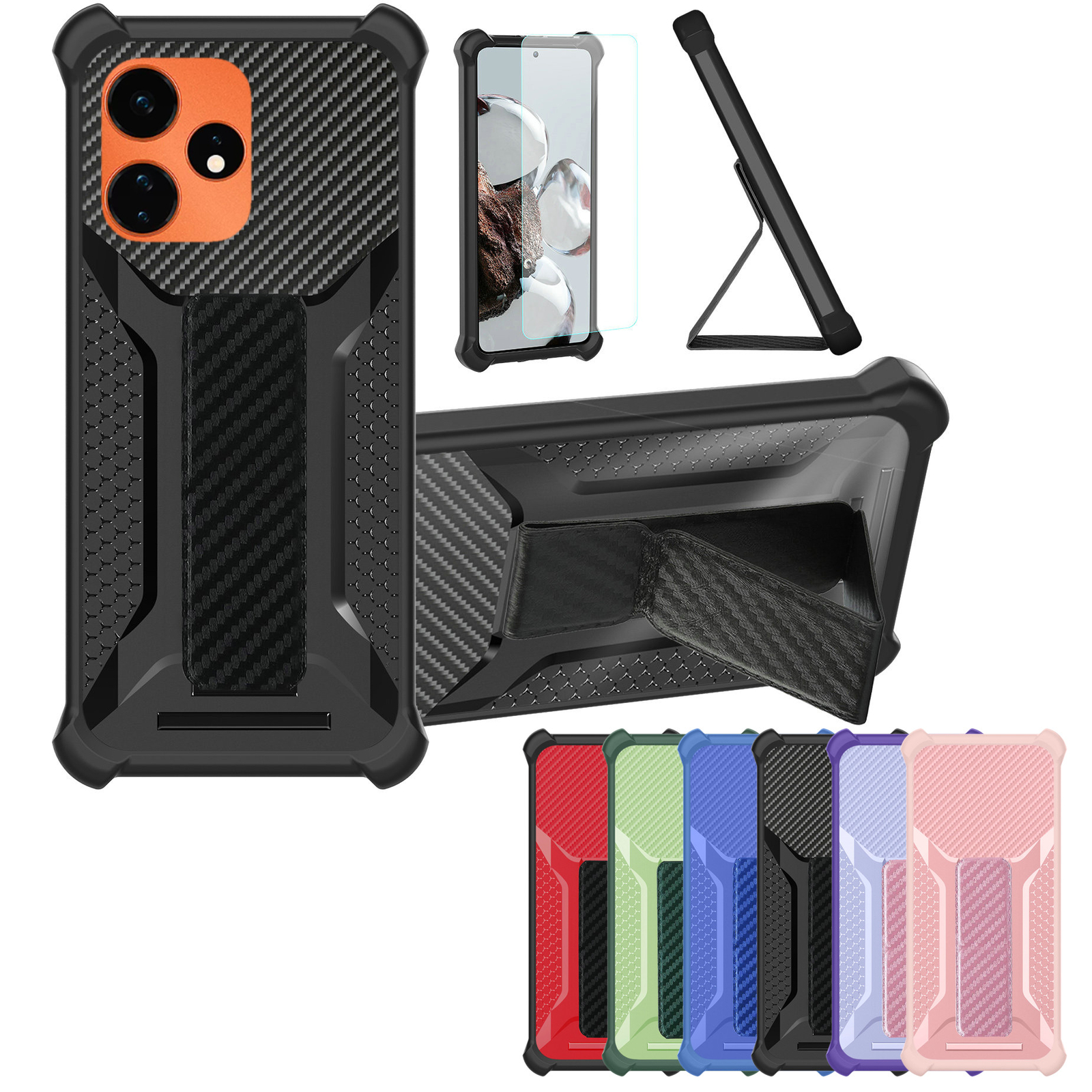 for Boost Mobile Celero5g+Plus 2024 Phone Case Cover Glass Screen Protector A1