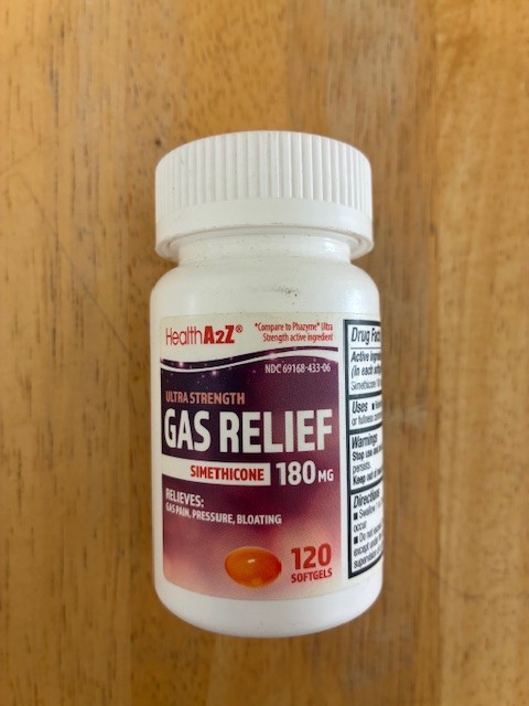 Health A2Z Simethicone Gas Relief 180mg 120 Softgels Ultra Strength New
