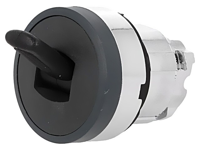 ZB4BD28 Switch: Lever Switch 22mm Bar.Pos: 2 Black Missing IP66 SCHNEIDER E