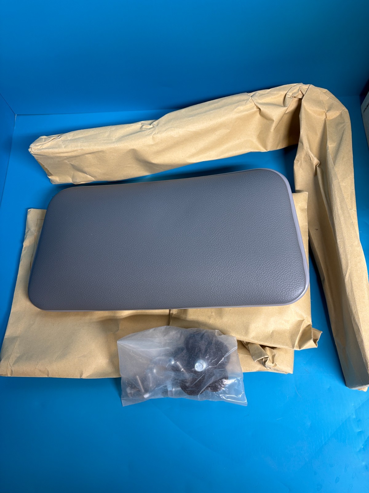 Uline Shop Stool Padded Backrest H-3710 Grey Backrest Part Only