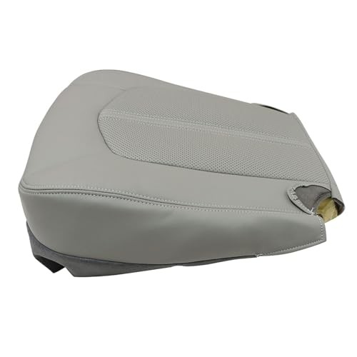 Front Driver Side Bottom Leather Perforated Seat Cover Compatible with Gray