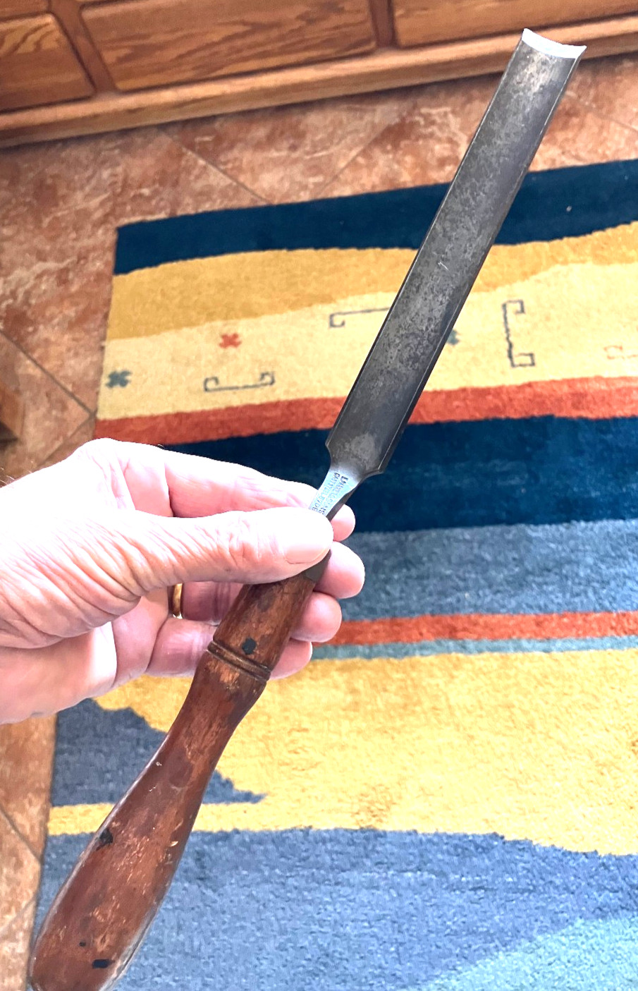 Vintage E. Parker & Sons Cast Steel 1" GOUGE/Sheffield