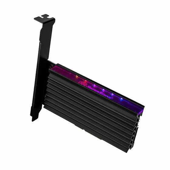 Silverstone SST-ECM24-ARGB 1 x M.2 (M Key) to 1 x PCI-E x4 Converter