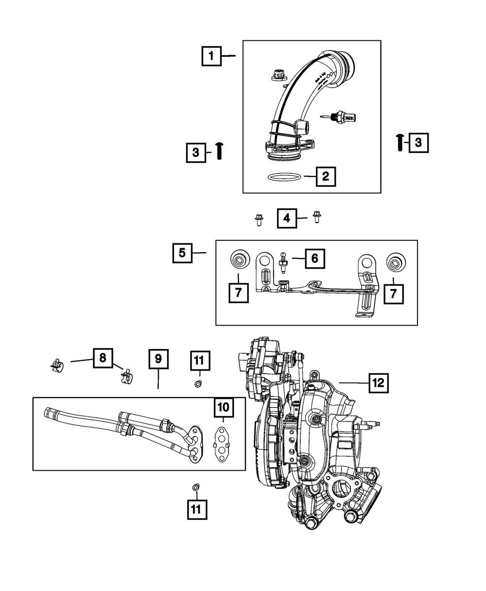 Genuine Mopar Engine Cover Bracket 68490216AA