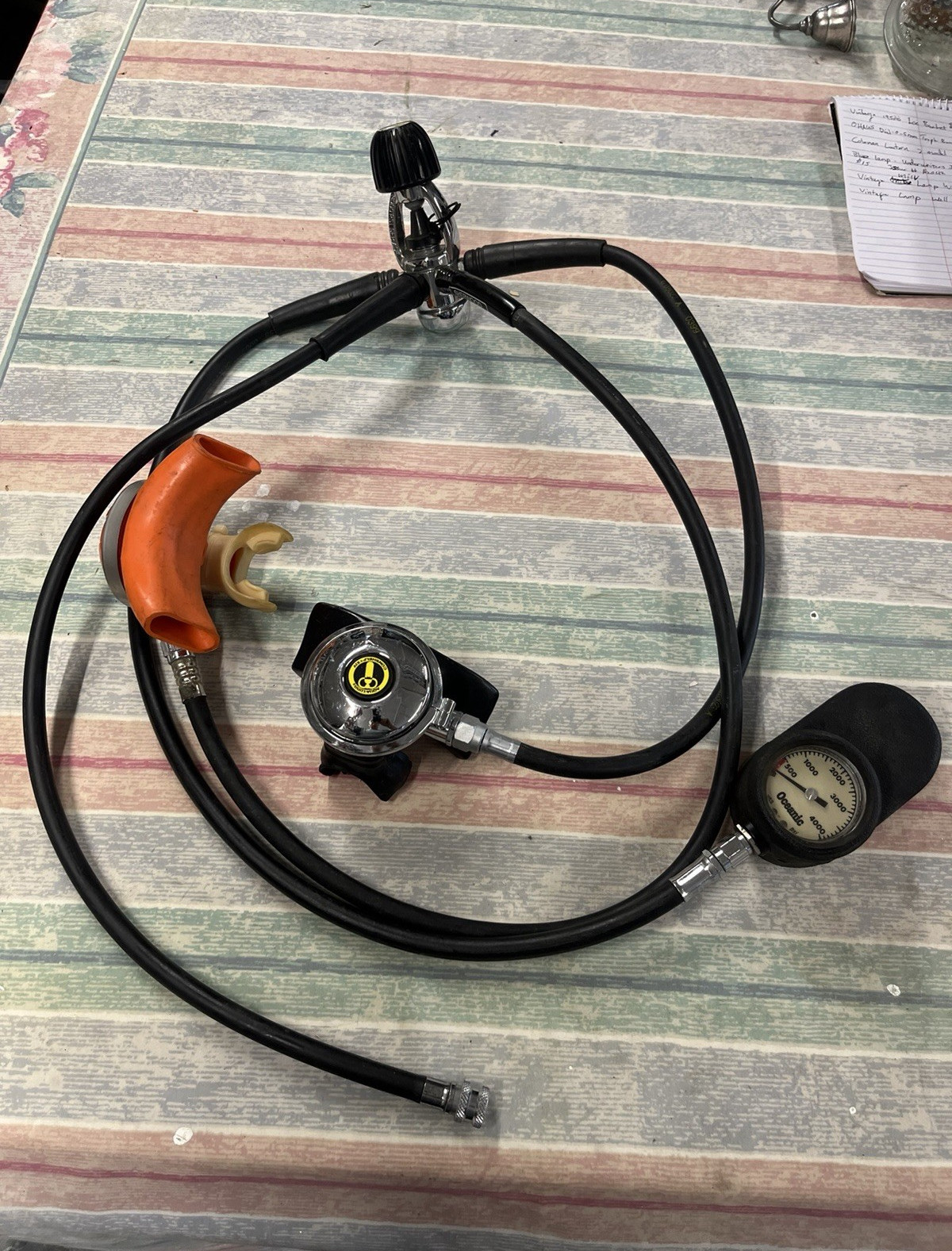 Sherwood Conshelf XIV Scuba Regulator Set w/ Hoses Oceanic Gauge Console