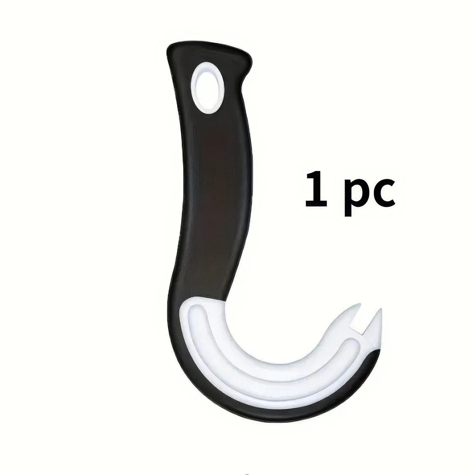1 Piece Hook Type Can Opener Black, Easy to Grip Hook Design for Easy Opening, S