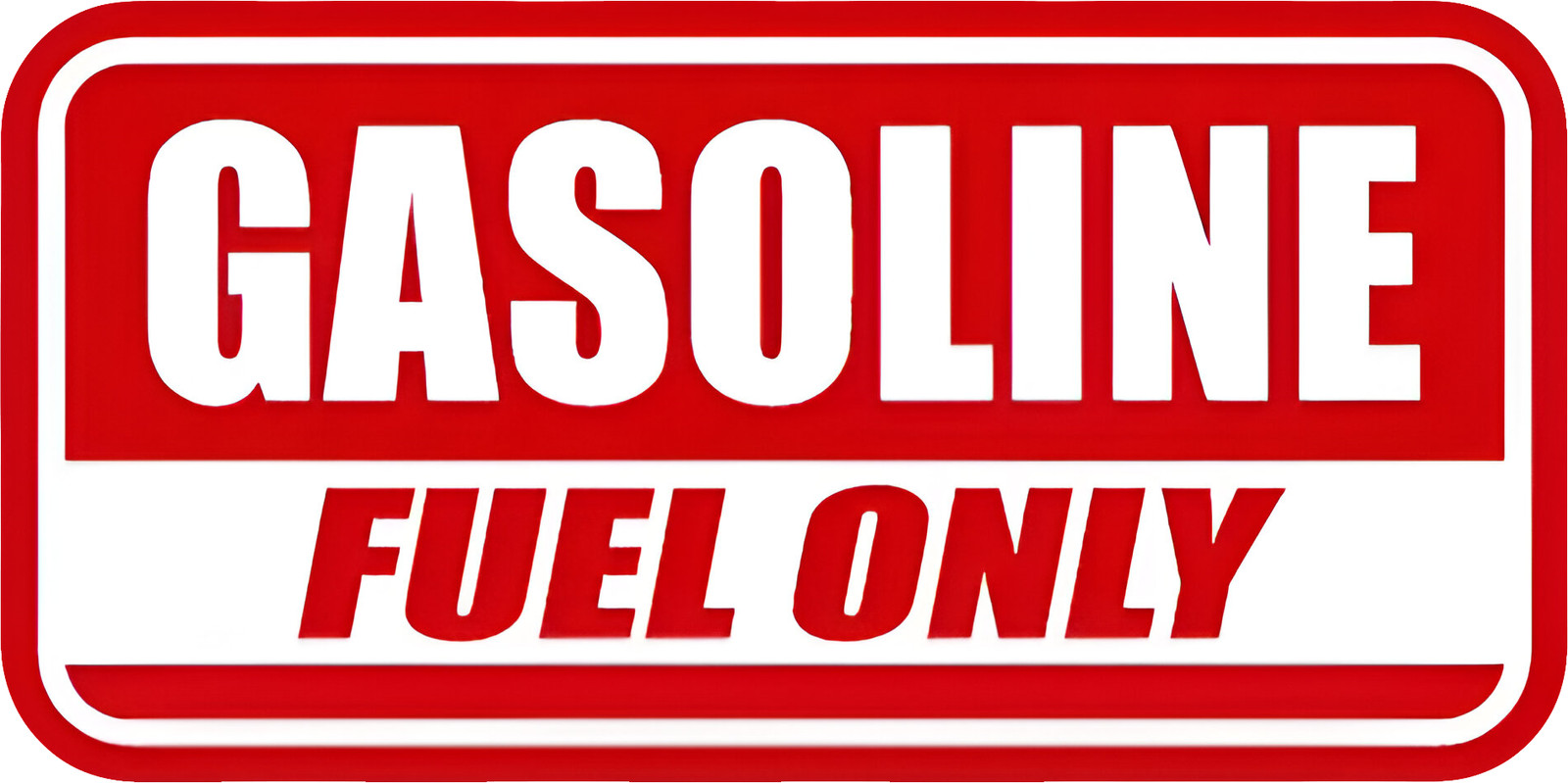 1 Gasoline gas Fuel Only sticker Decal