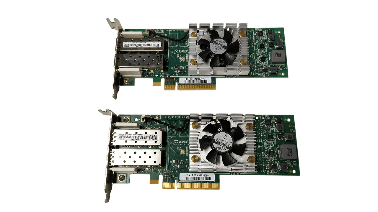 Lot of 2 Lenovo/Qlogic QLE2662-LNV Dual-Port 16Gb HBA HH Bracket
