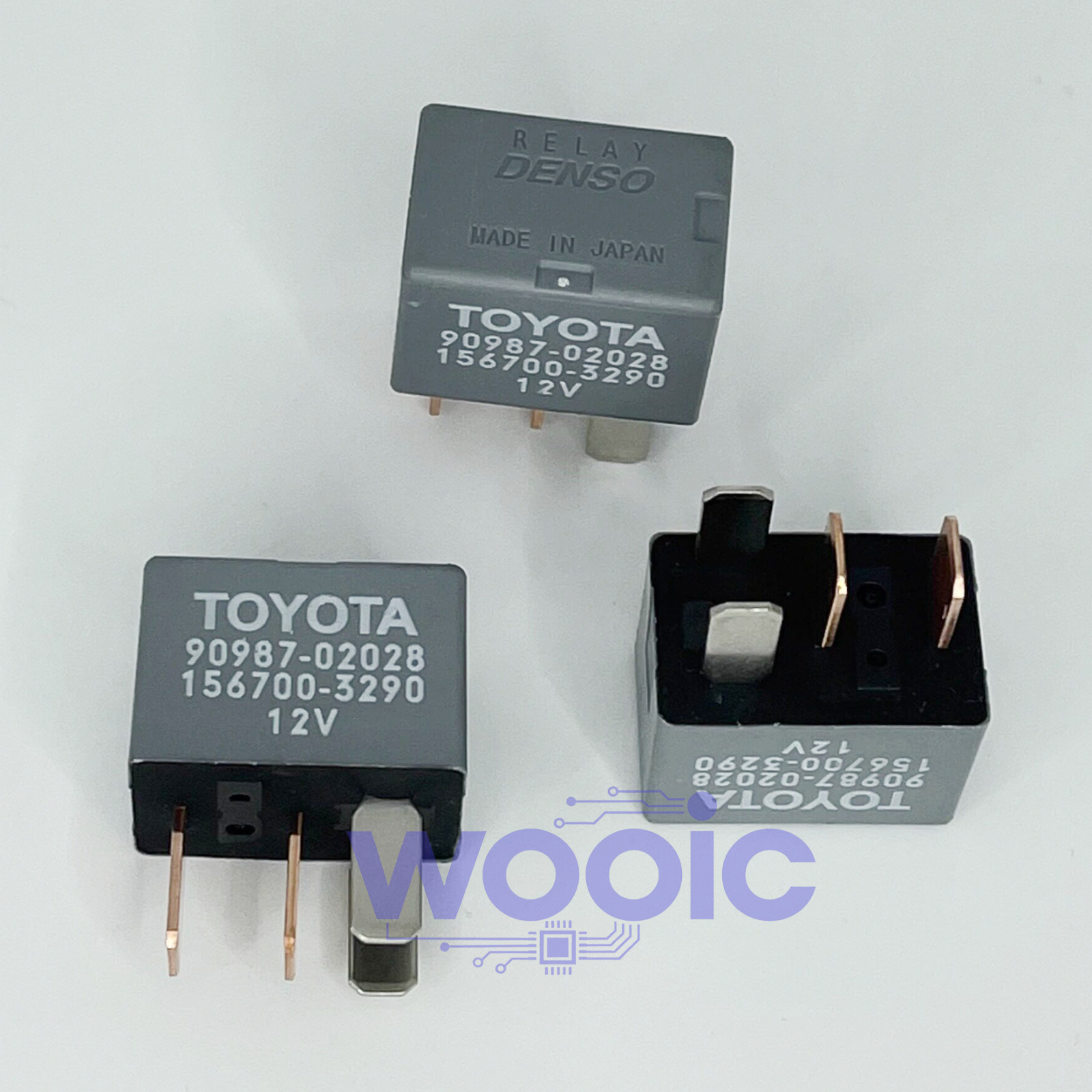 【2PCS】Brand New Toyota 90987-02028 156700-3290 12V Clutch A/C Relay Lexus Scion