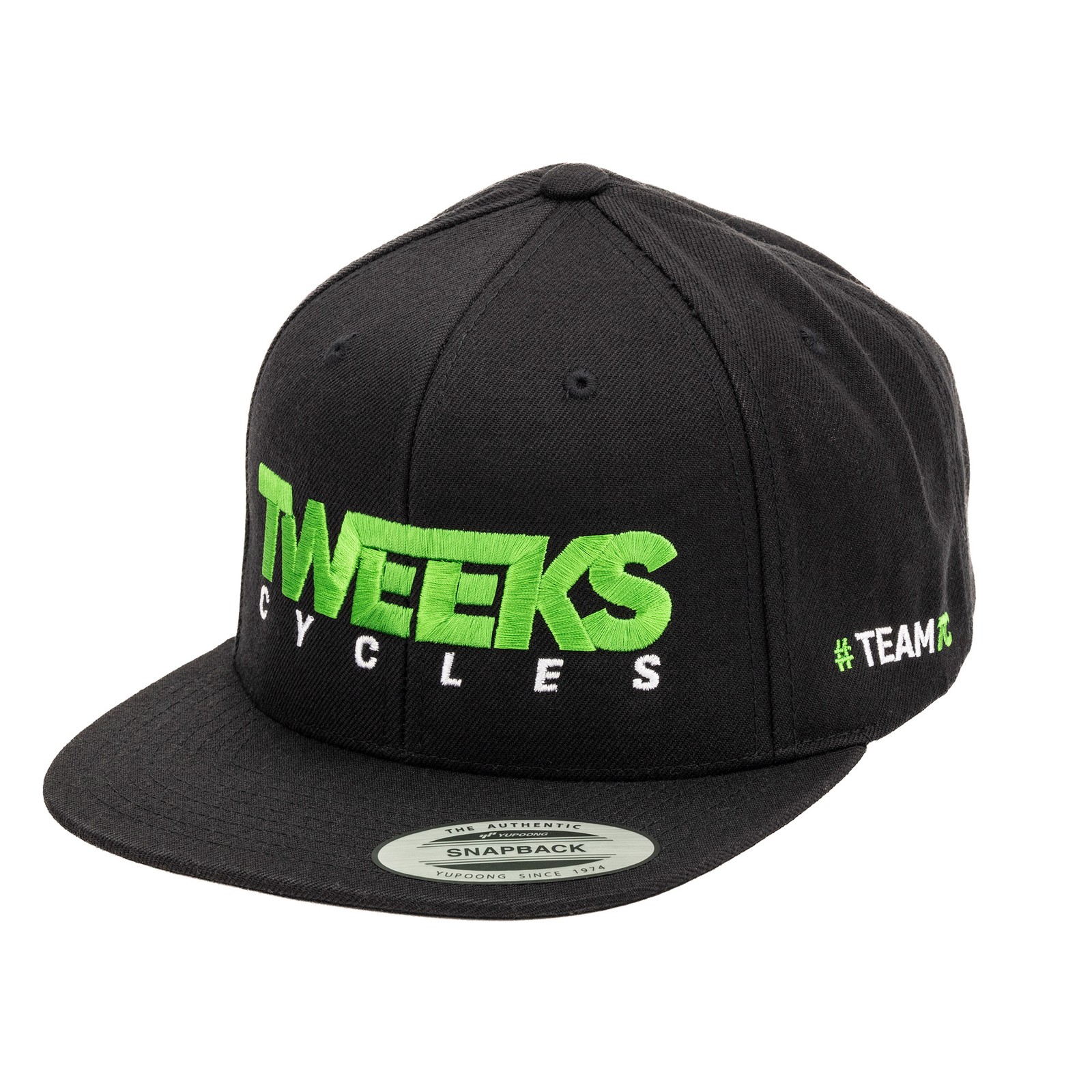Tweeks Cycles SnapBack Cap / Hat (Black) - One Size, #TeamTC