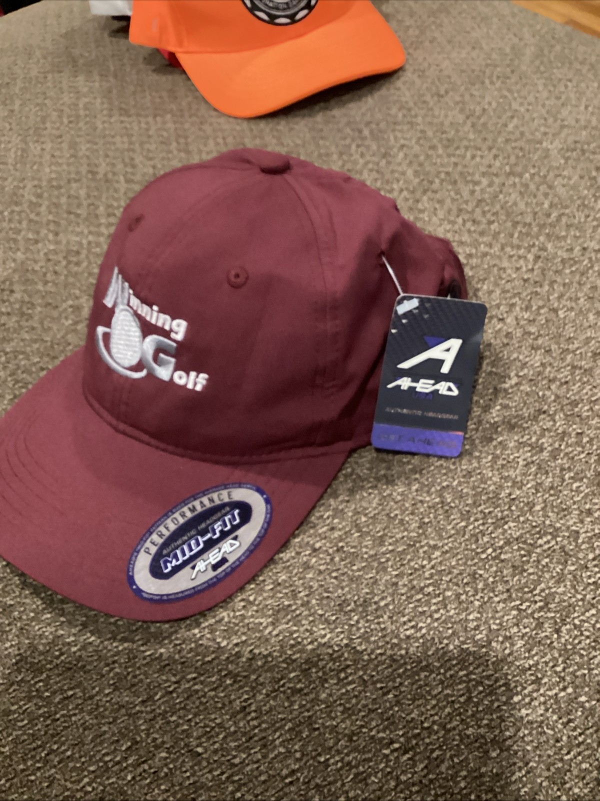 Winning Golf Ahead Mid Fit Adjustable Hat New With Tags