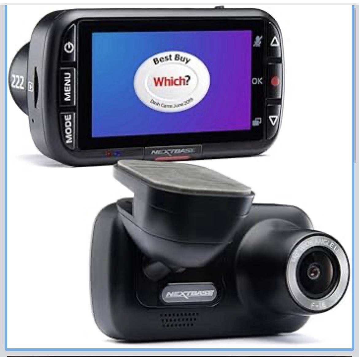 Nextbase 222 Dash Cam 2.5" HD 1080p Wireless Car BRAND NEW FACTORY SEALED