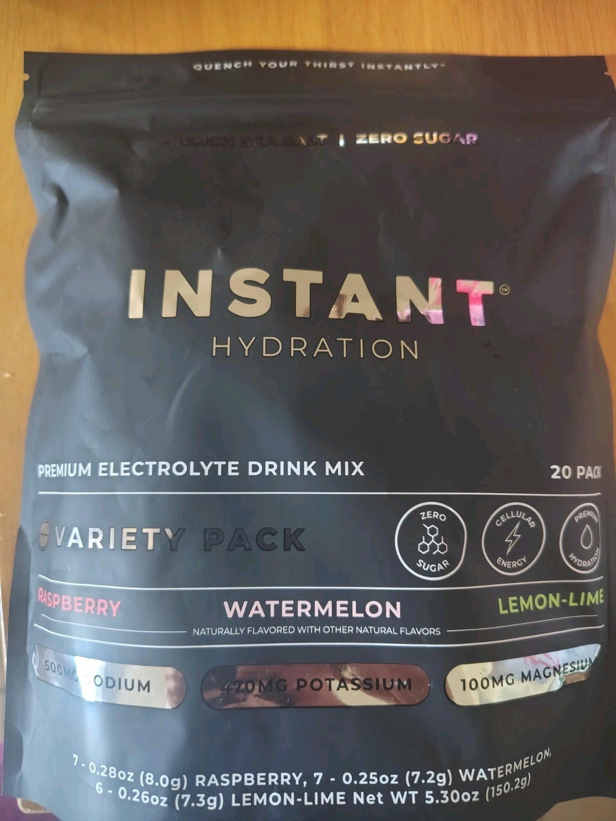 Instant Hydration Sugar Free Electrolytes Powder -20 Sticks  Variety Pack