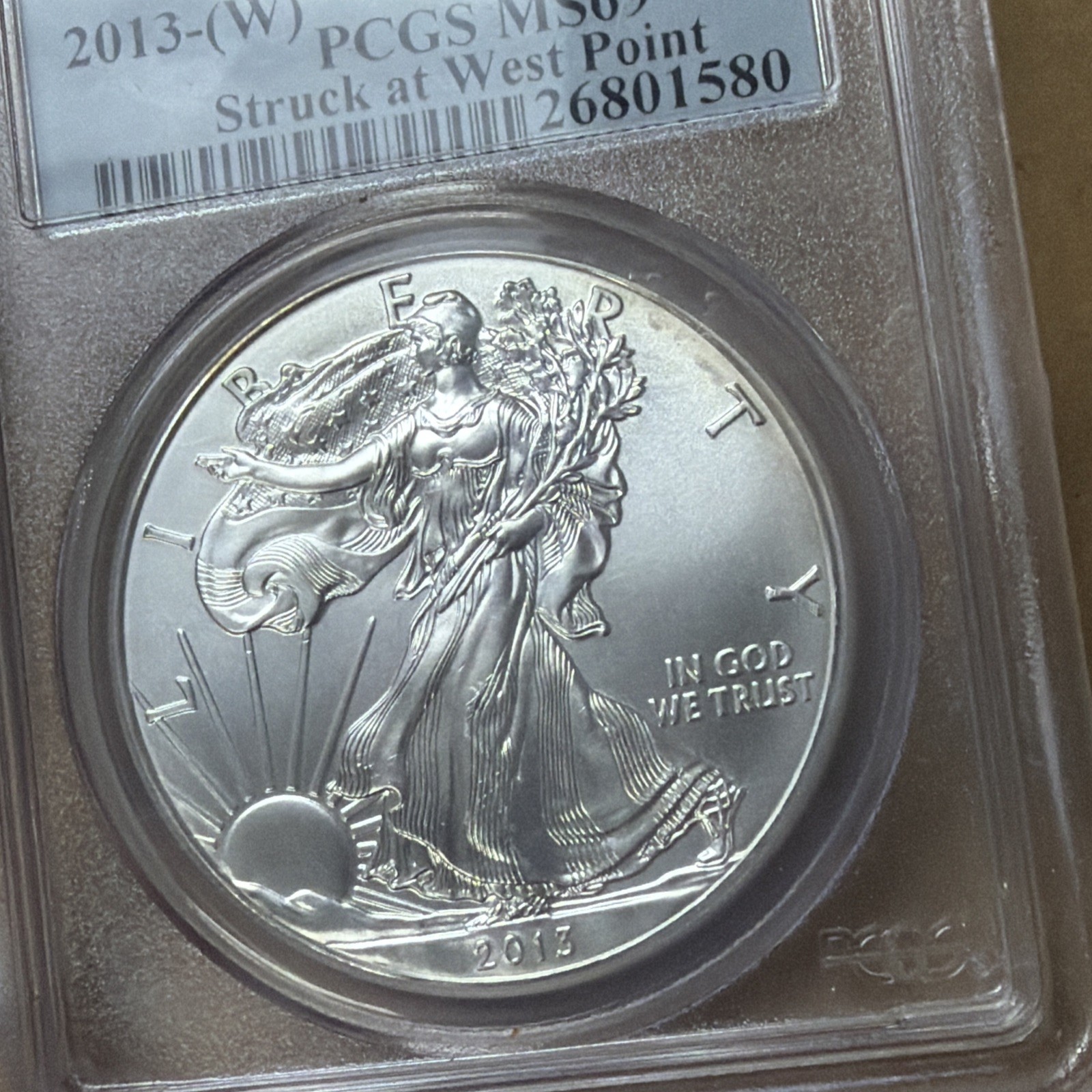 2013 (W) Silver Eagle PCGS MS69 First Strike At West Point Coins
