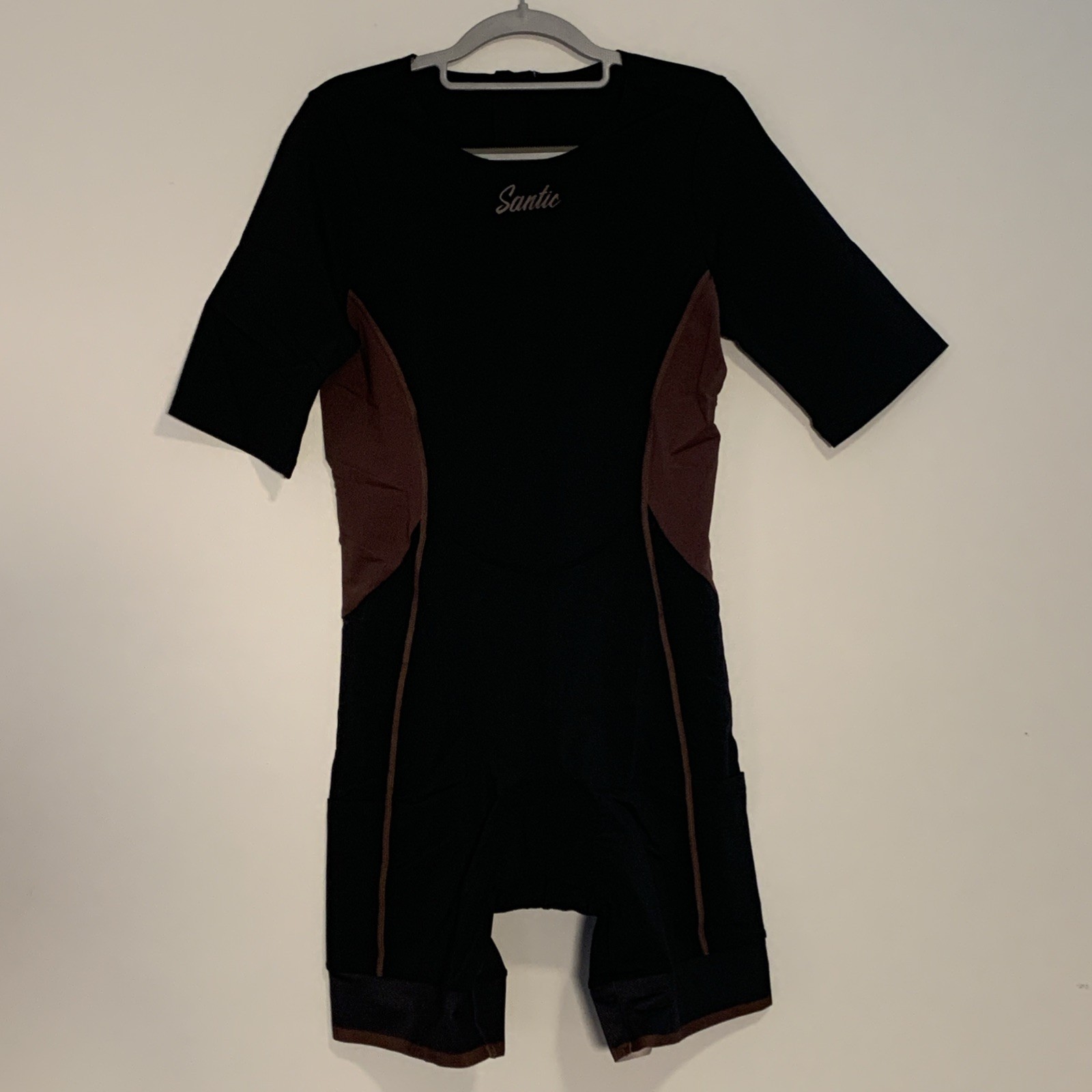 SANTIC Women's One-Piece Sleeveless Triathlon Suit Padded Quick-Drying, 2XL