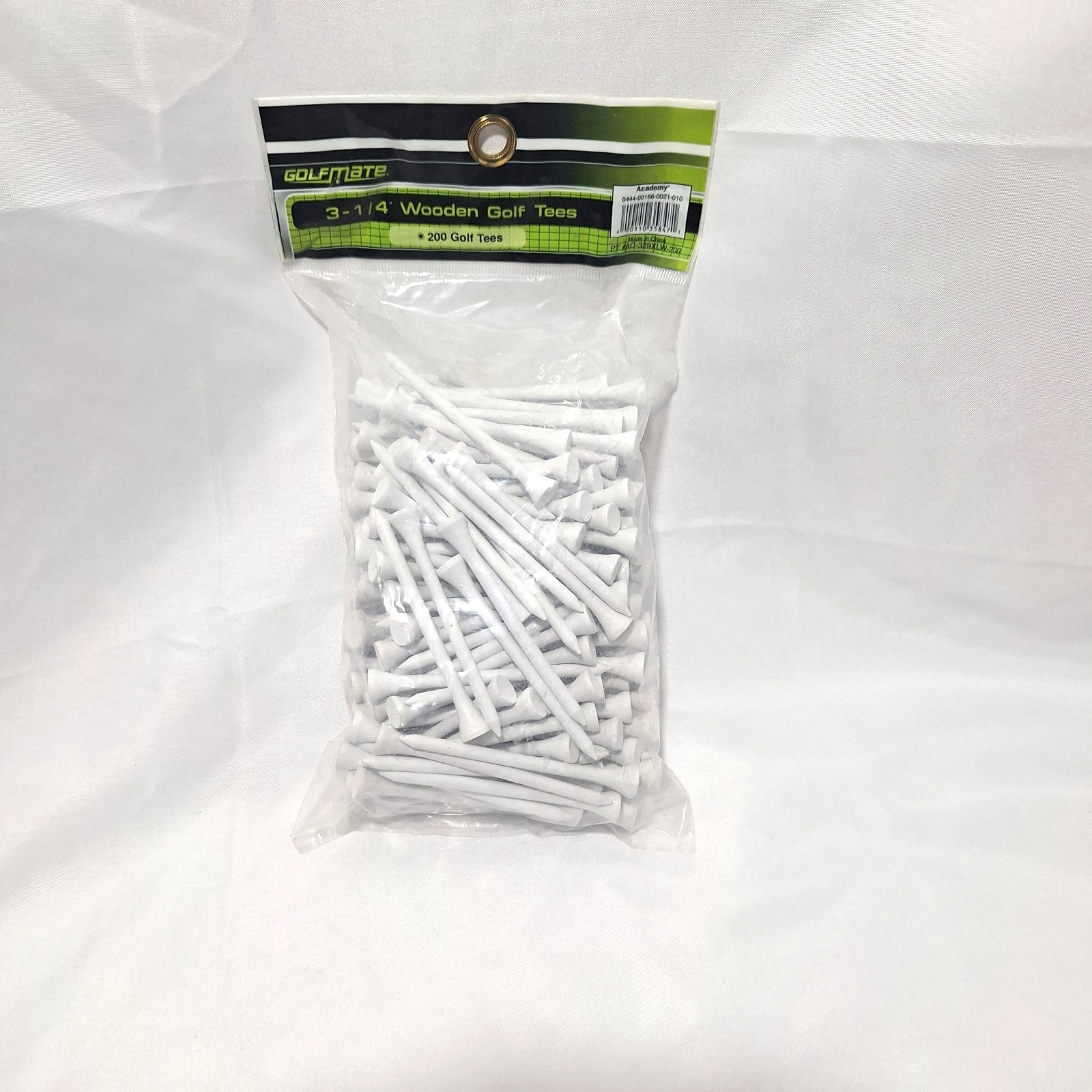 NEW Wooden Golf Tees 3-1/4 inch 200 Count Long Golf Wood Tees - White