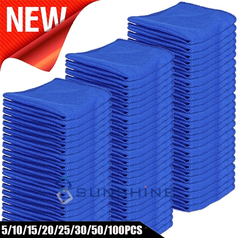 Car Shop Towels Cleaning Rags Home Office Cloth Natural Cotton Auto Detailing