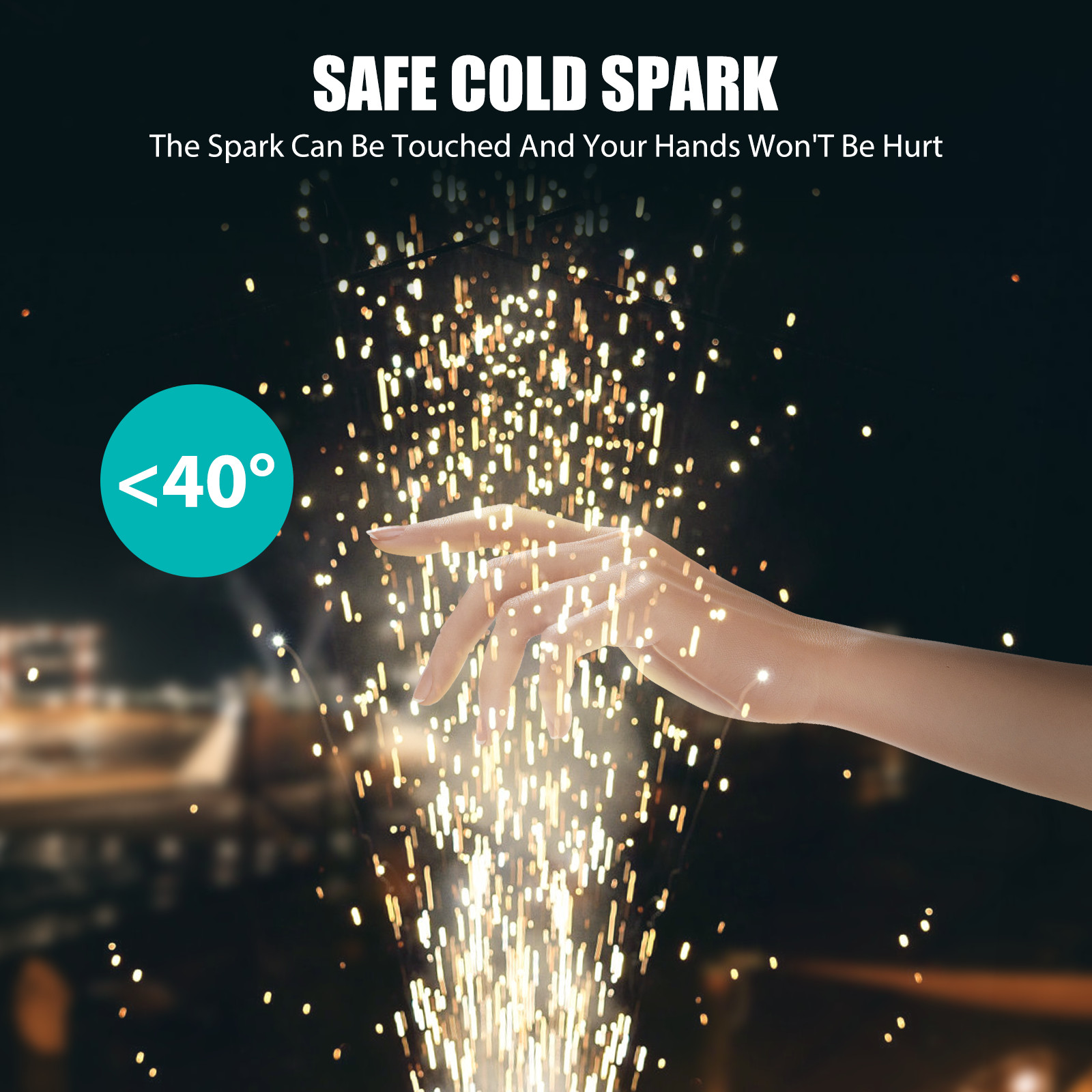 HOLDLAMP 700W Cold Spark Machine Stage Effect DMX Firework Event Party Wedding