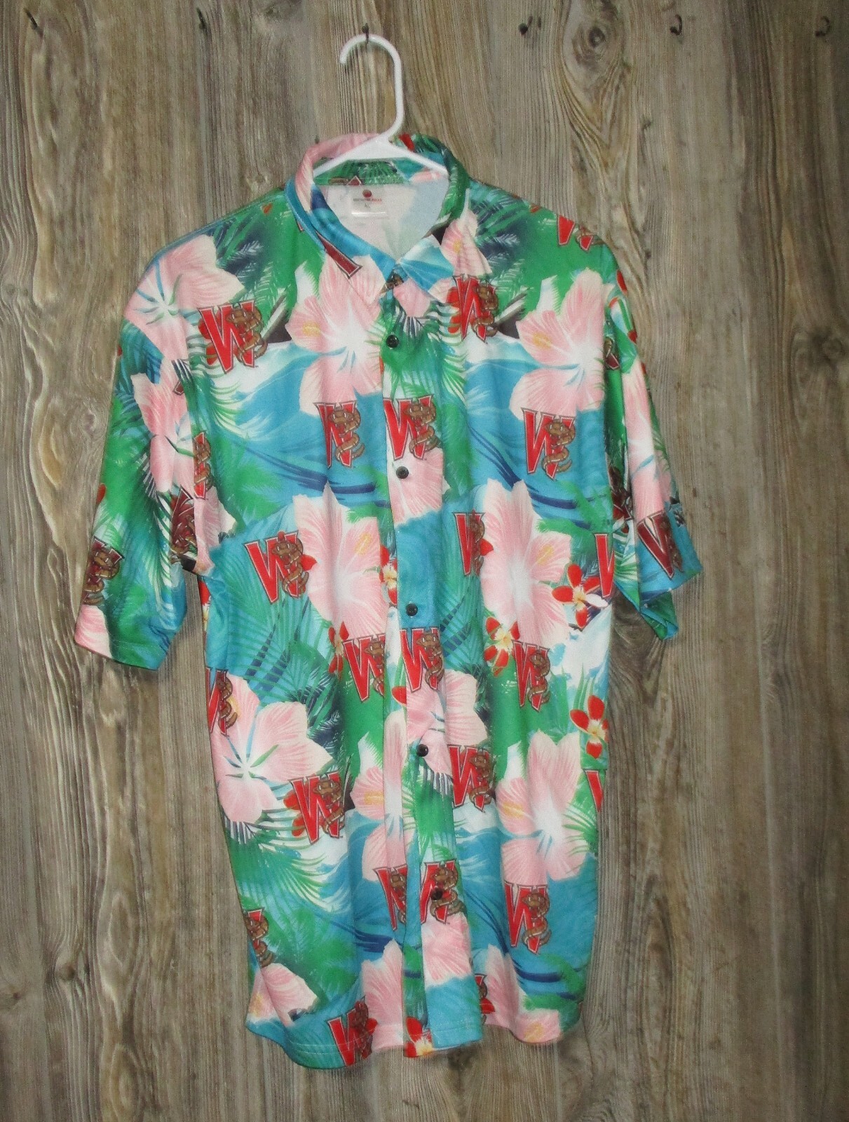 Wisconsin Timber Rattlers Hawaiian Shirt Adult Large MILB Baseball Tropical