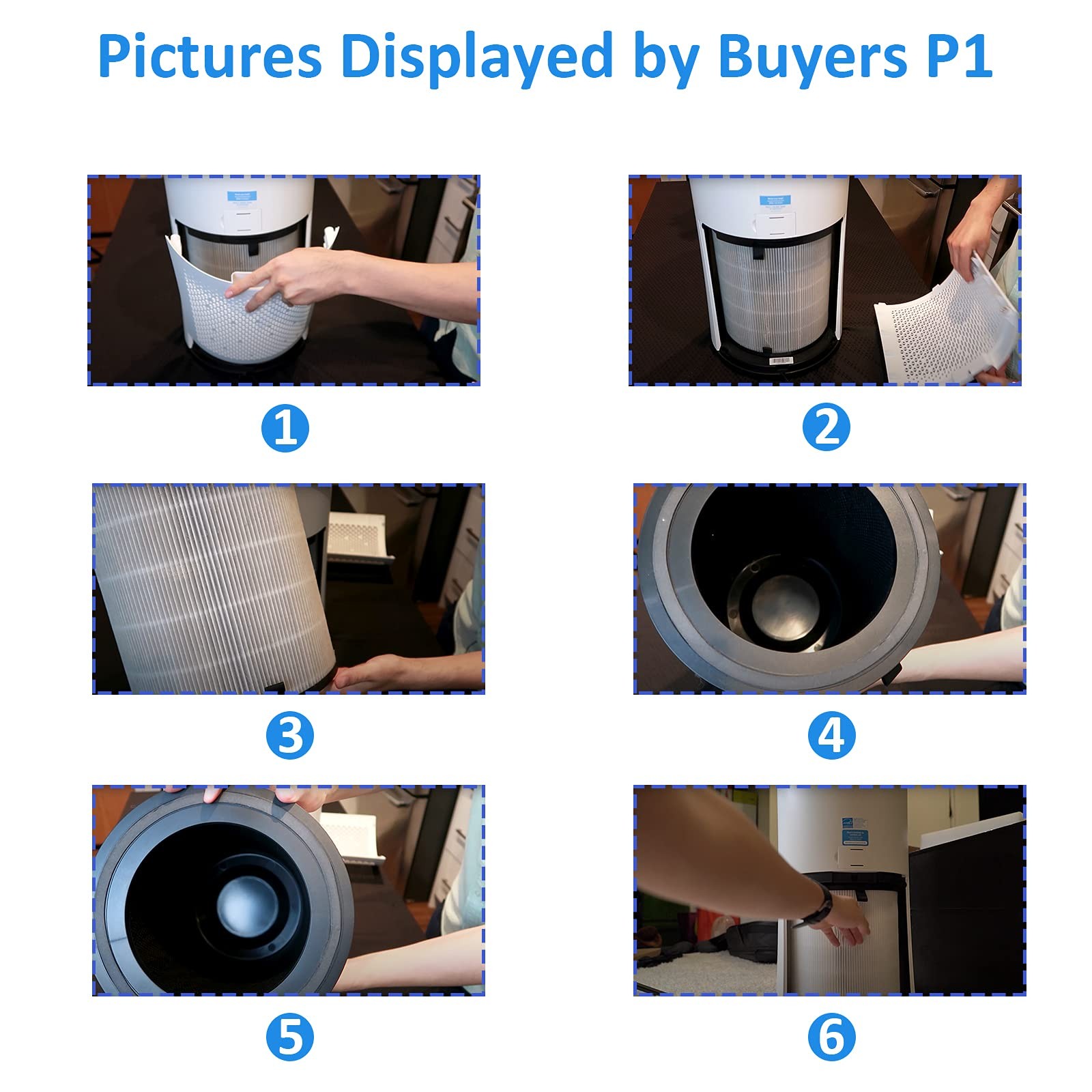 LEVOIT LV-H133 Air Purifier Replacement Filter Set True Activated Carbon Filters