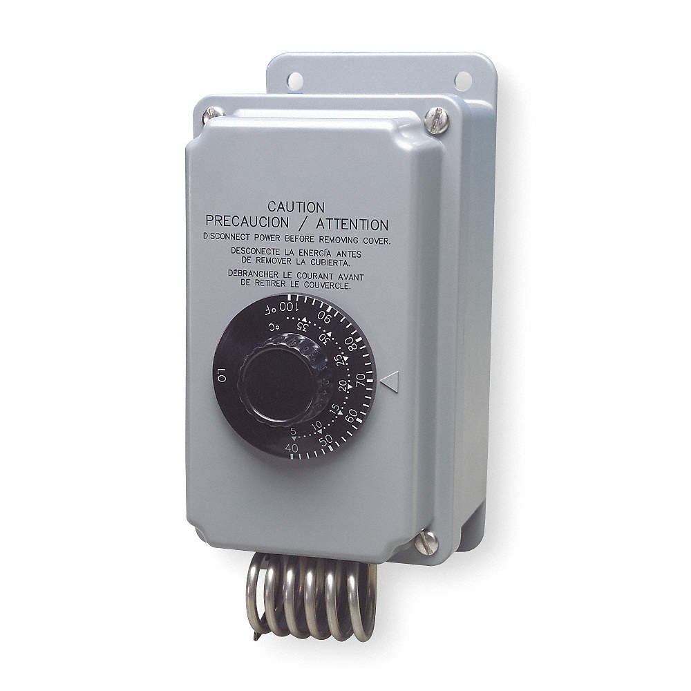 PECO TH109-009 Mech Tstat,Heat or Cool,Plastic,40/100F 4MY92