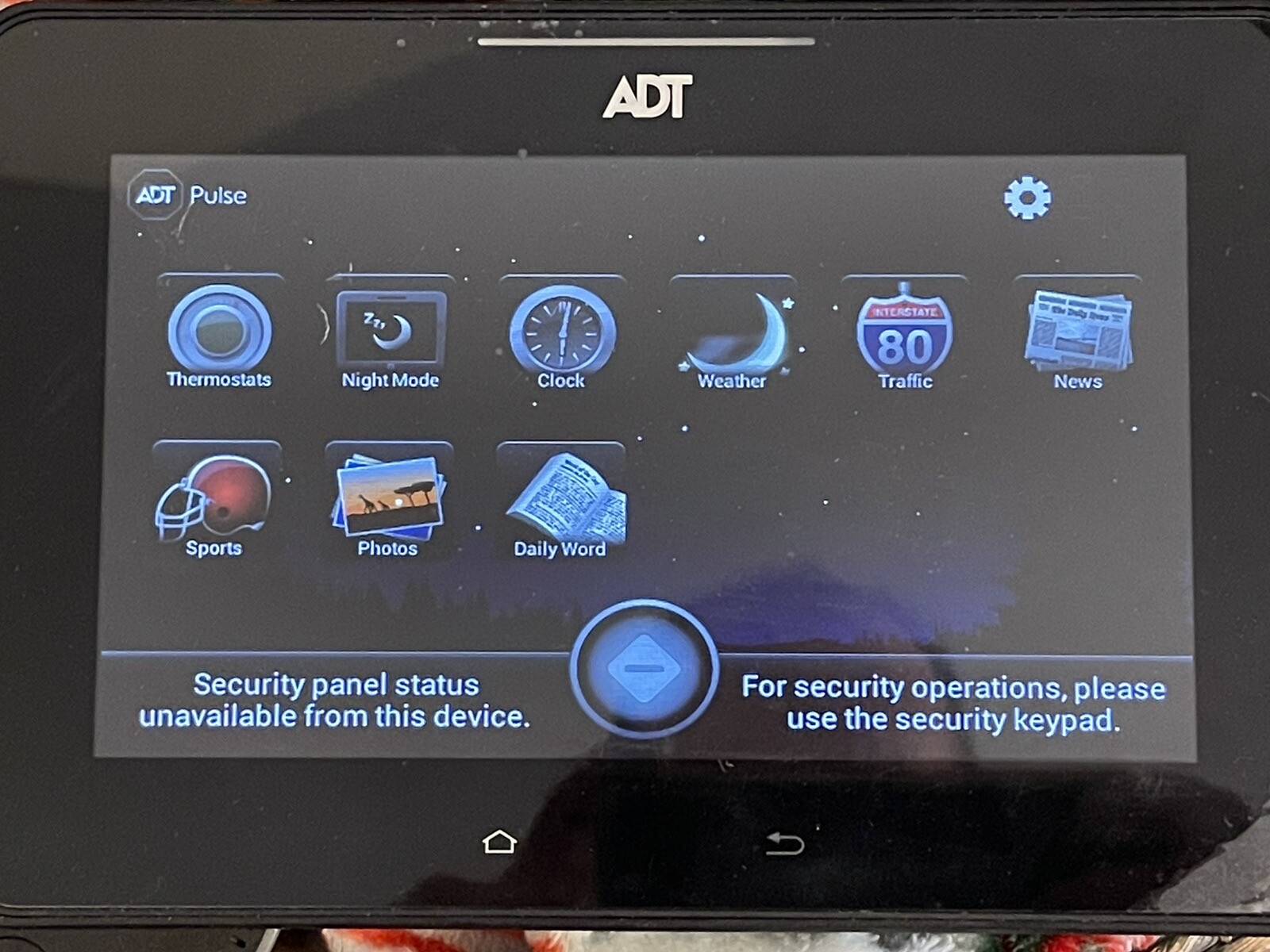 ADT Command Unit Keypad