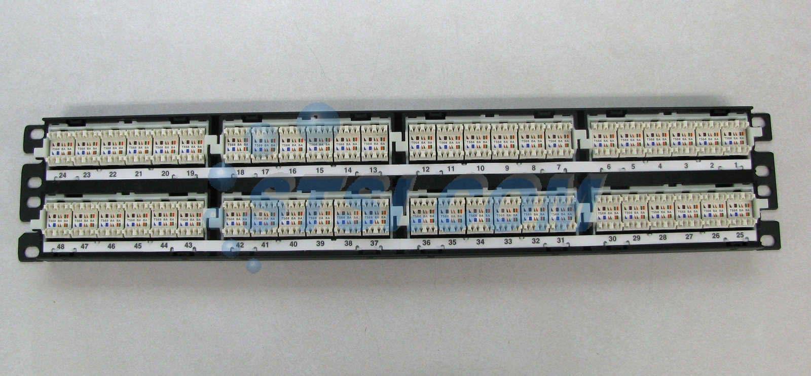 Panduit NK5EPPG48Y NetKey 48-Port Cat5e Punchdown Patch Panel ~STSI
