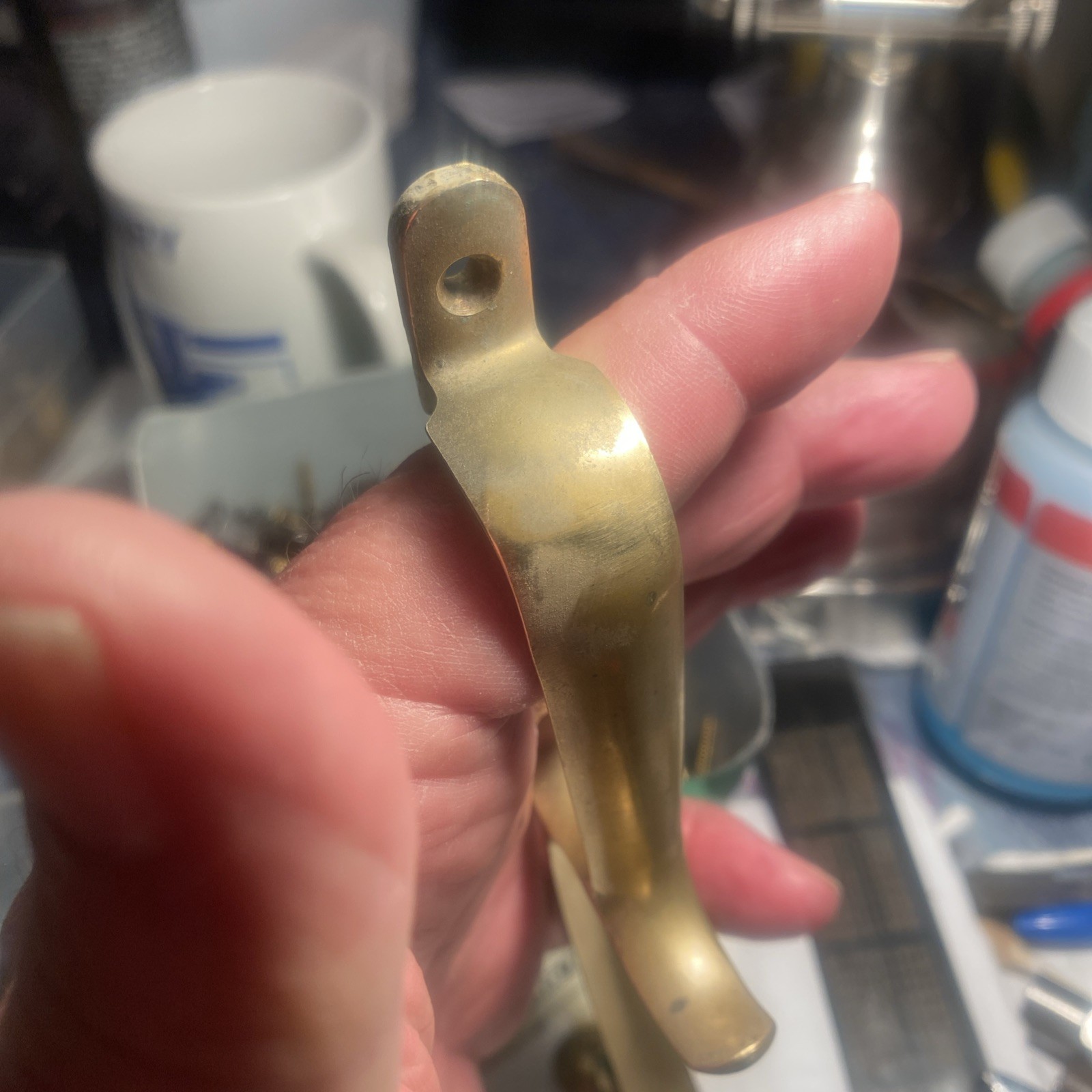 CVA Hawken Brass Double Trigger Guard with Screws- Black Powder