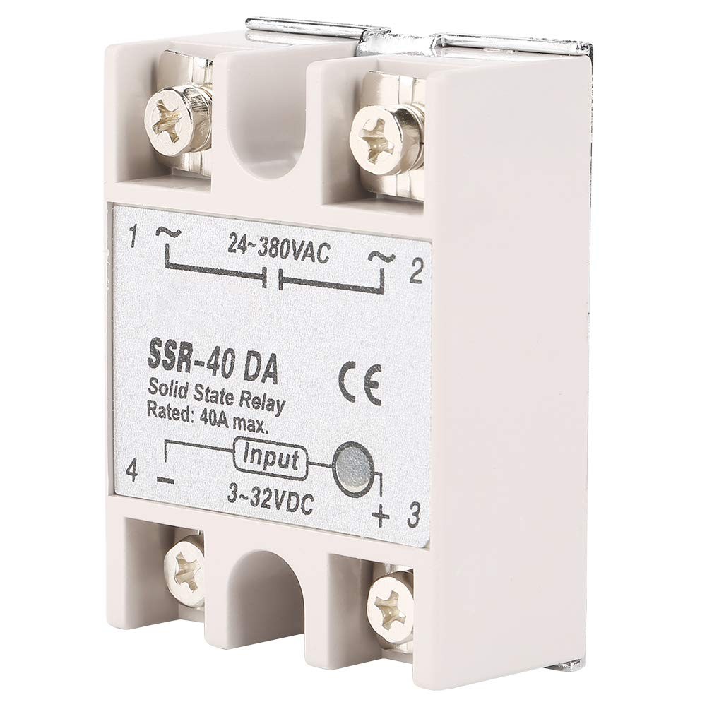 SSR40DA 40A Single Phase DCAC Solid State Relay Input 332V Output AC 1 PCS