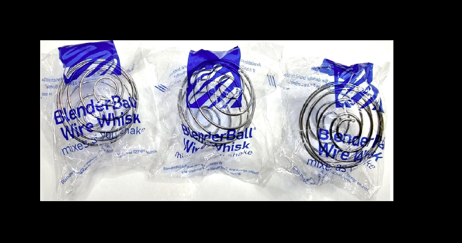 Blender Bottle Blender Ball Wire Whisk Replacement 3 Pck BRAND NEW NEVER USED