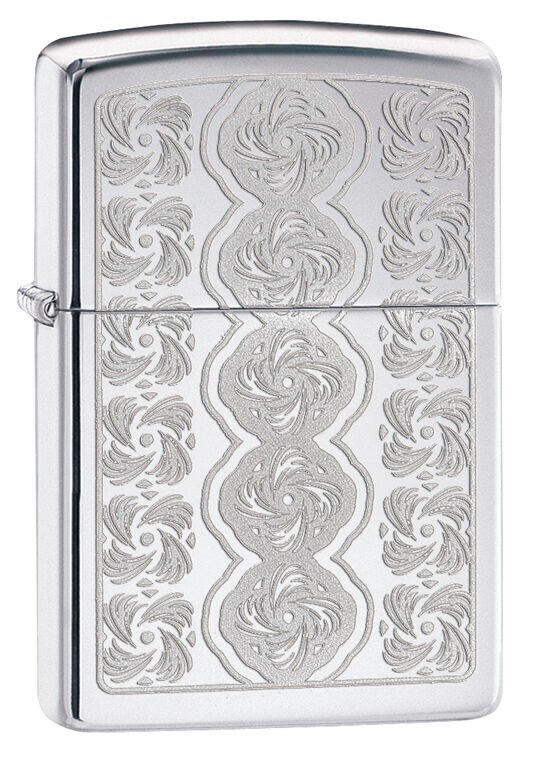Zippo Swirled Circles High Polish Chrome 28657