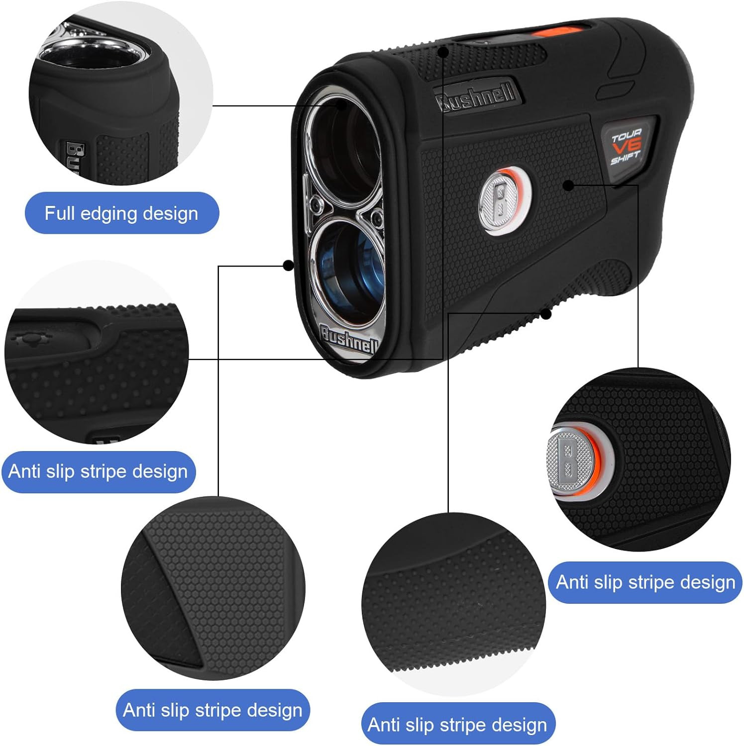 Silicone Case Compatible with Bushnell V6 and Bushnell V6 Shift Golf Rangefinder
