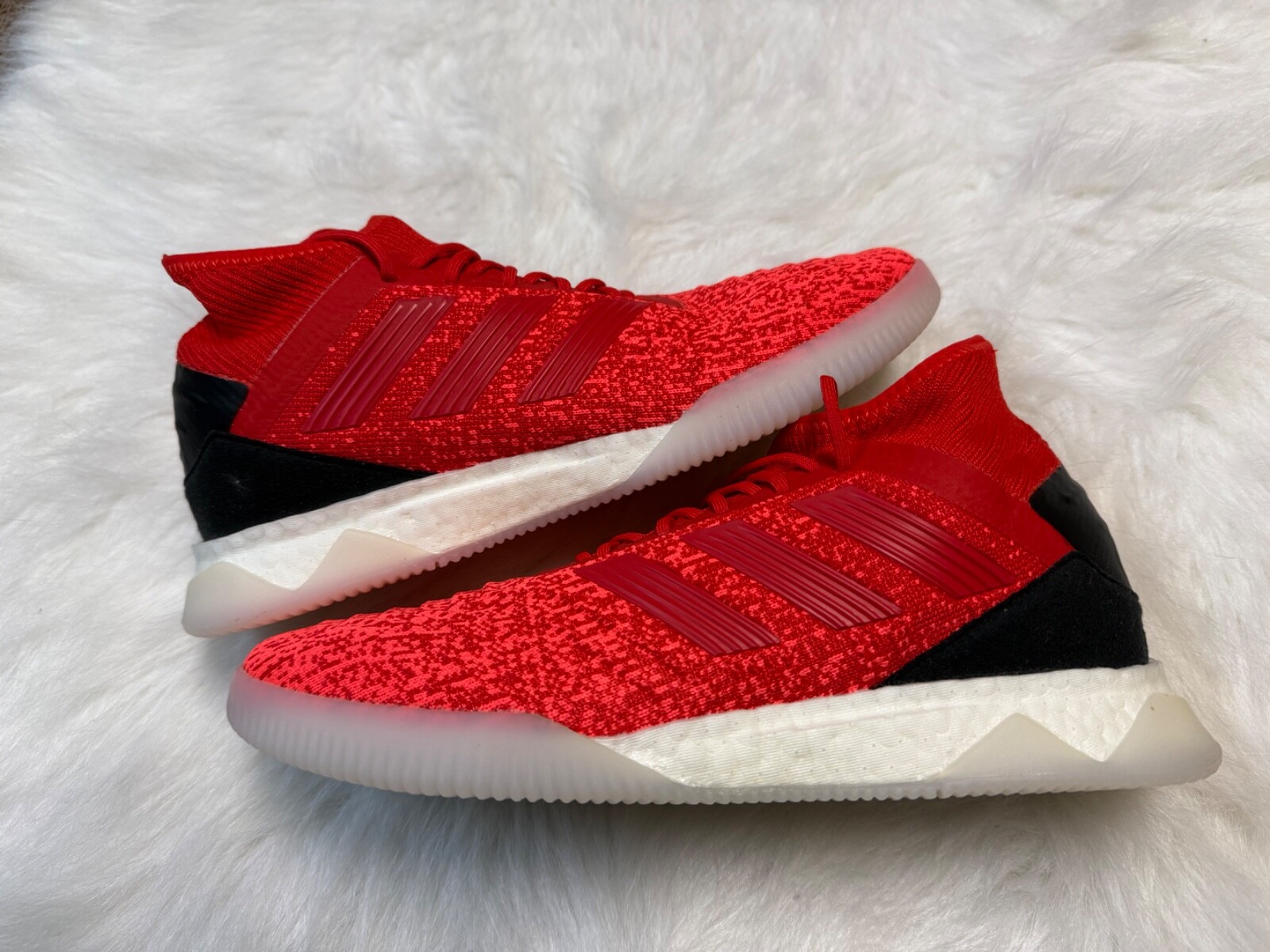 D98057 Adidas Predator 19.1 TR Active Red Men's Soccer Shoes