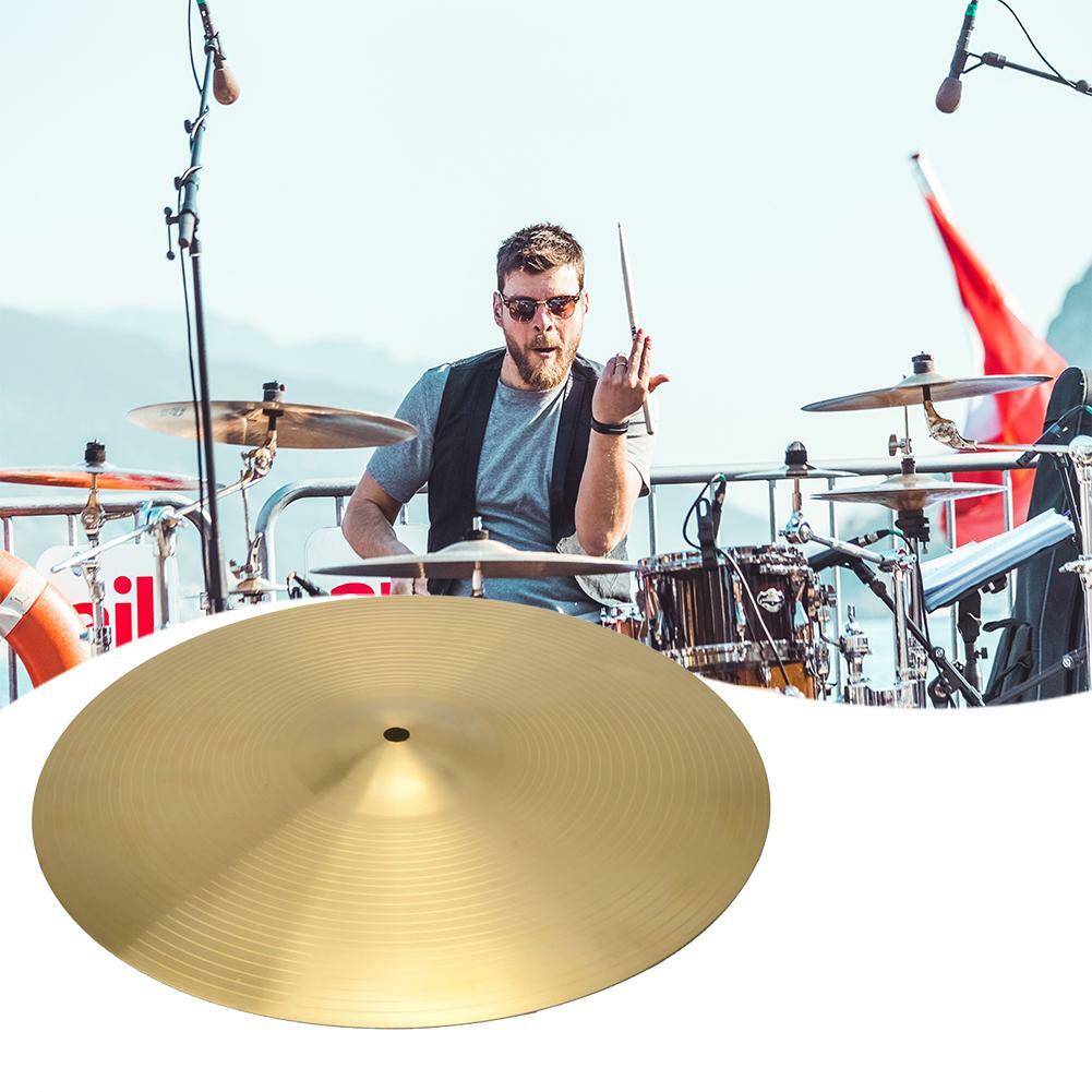 16" Professional Copper Alloy Ride Cymbal for Drum Set Percussion Instruments US
